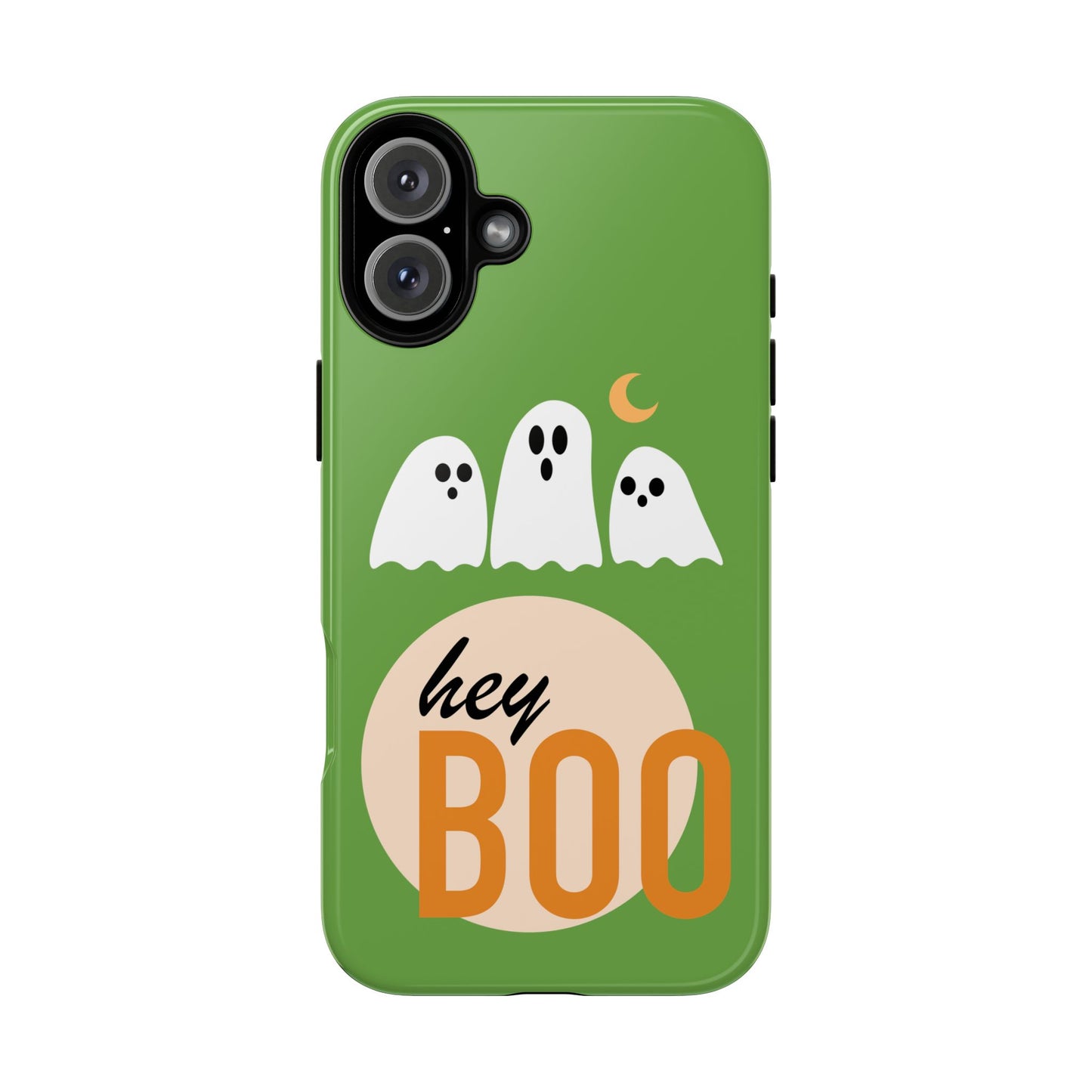 Halloween Phone Case, Spooky Ghosts Tough Phone Cover, Hey Boo Mobile Protector, Fun Gift for Halloween, Ghost Decor