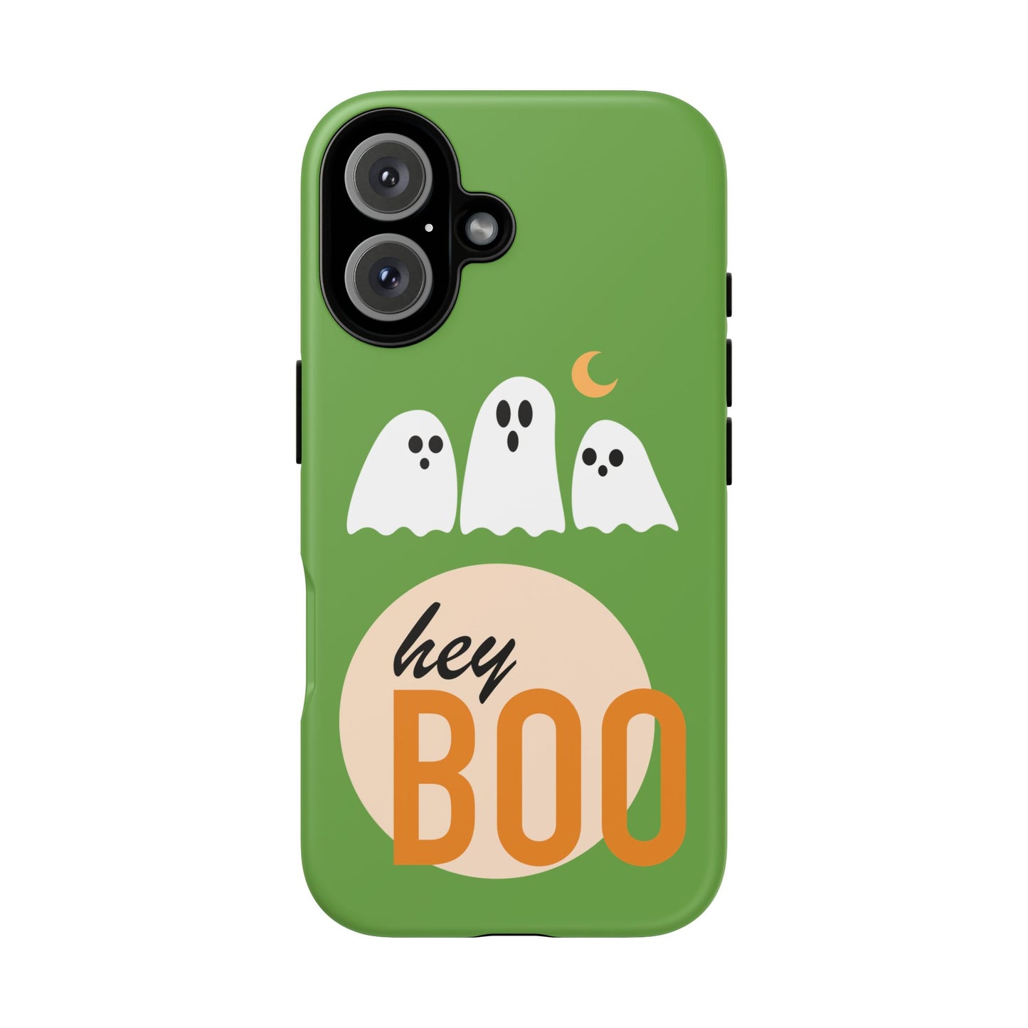 Halloween Phone Case, Spooky Ghosts Tough Phone Cover, Hey Boo Mobile Protector, Fun Gift for Halloween, Ghost Decor