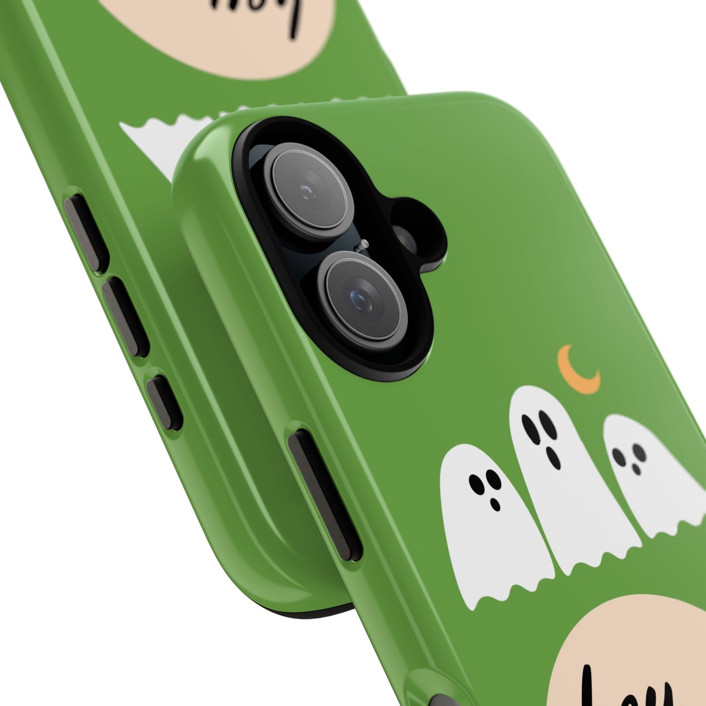 Halloween Phone Case, Spooky Ghosts Tough Phone Cover, Hey Boo Mobile Protector, Fun Gift for Halloween, Ghost Decor