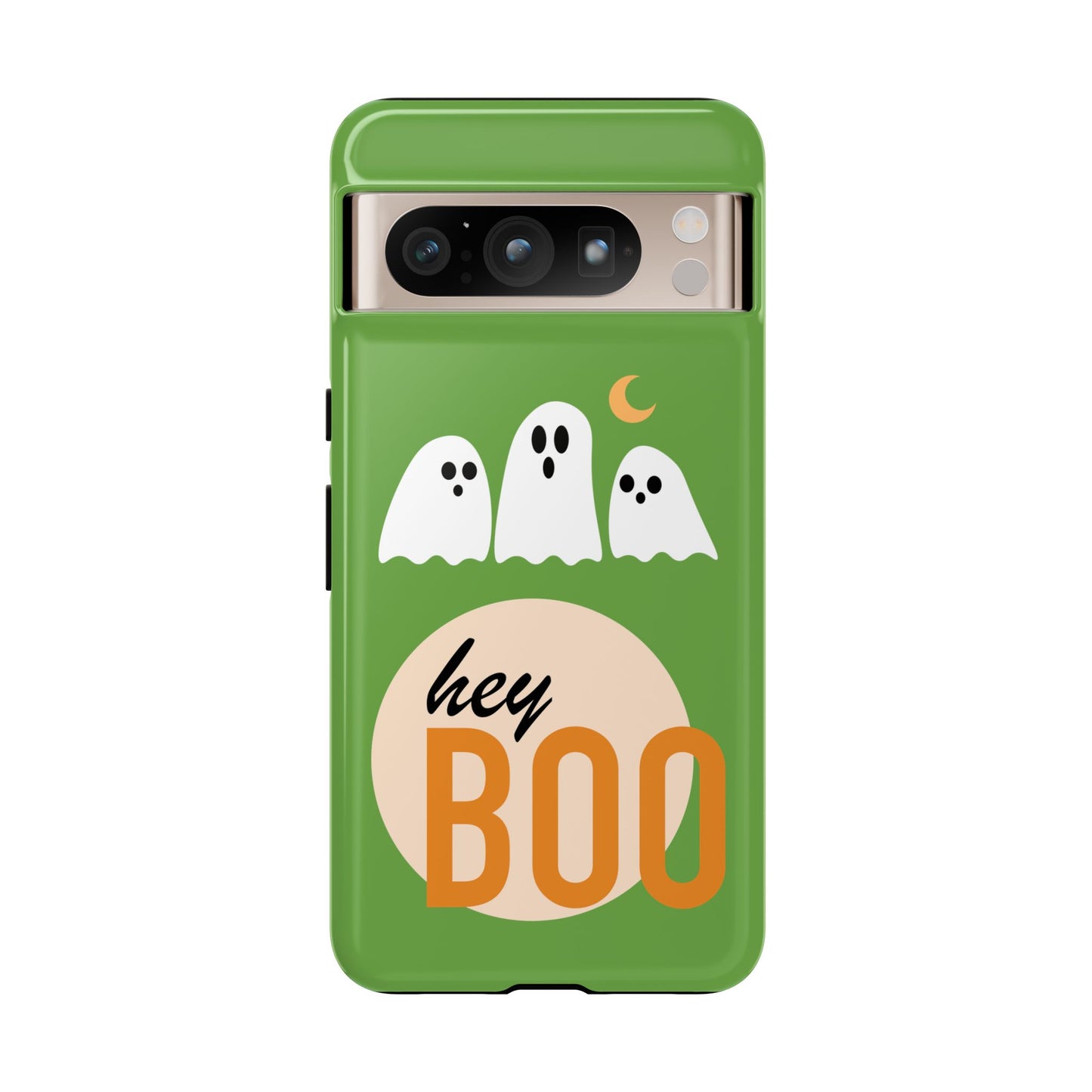 Halloween Phone Case, Spooky Ghosts Tough Phone Cover, Hey Boo Mobile Protector, Fun Gift for Halloween, Ghost Decor