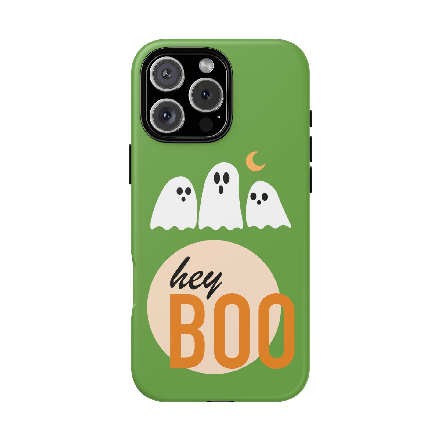 Halloween Phone Case, Spooky Ghosts Tough Phone Cover, Hey Boo Mobile Protector, Fun Gift for Halloween, Ghost Decor