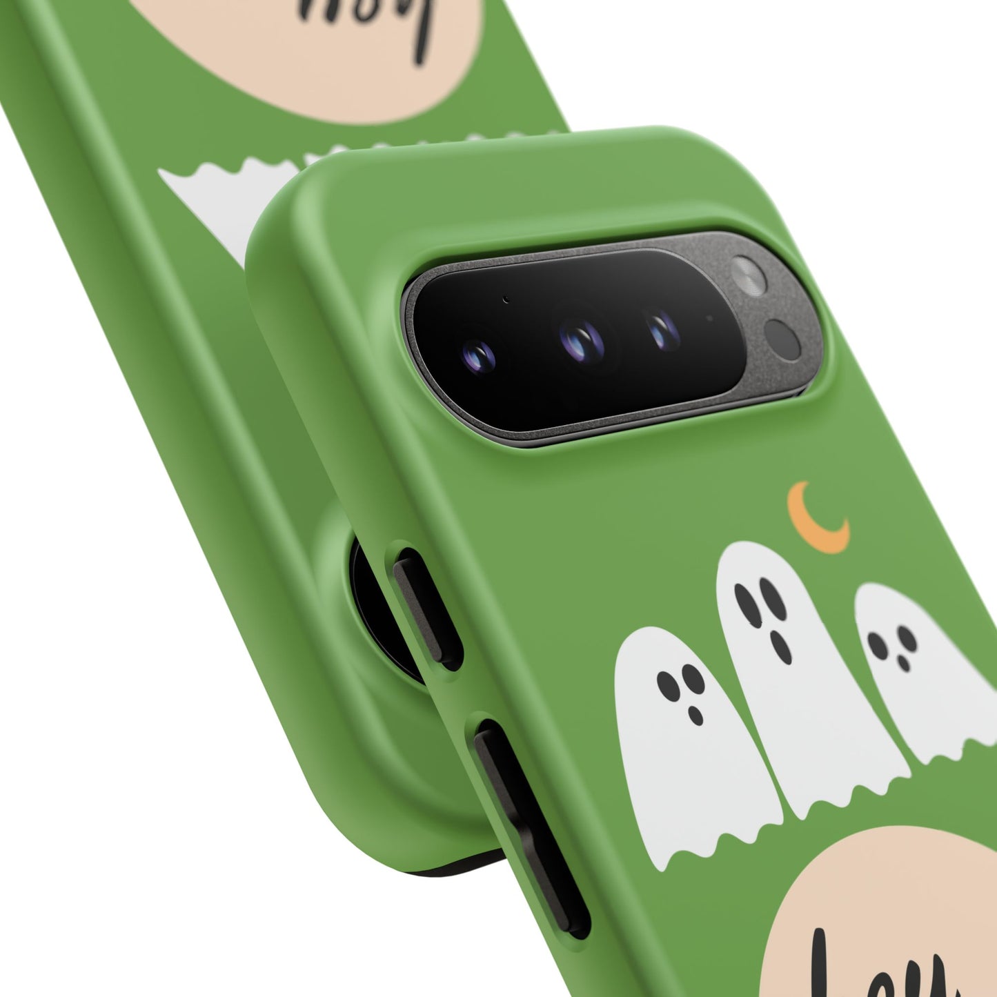 Halloween Phone Case, Spooky Ghosts Tough Phone Cover, Hey Boo Mobile Protector, Fun Gift for Halloween, Ghost Decor