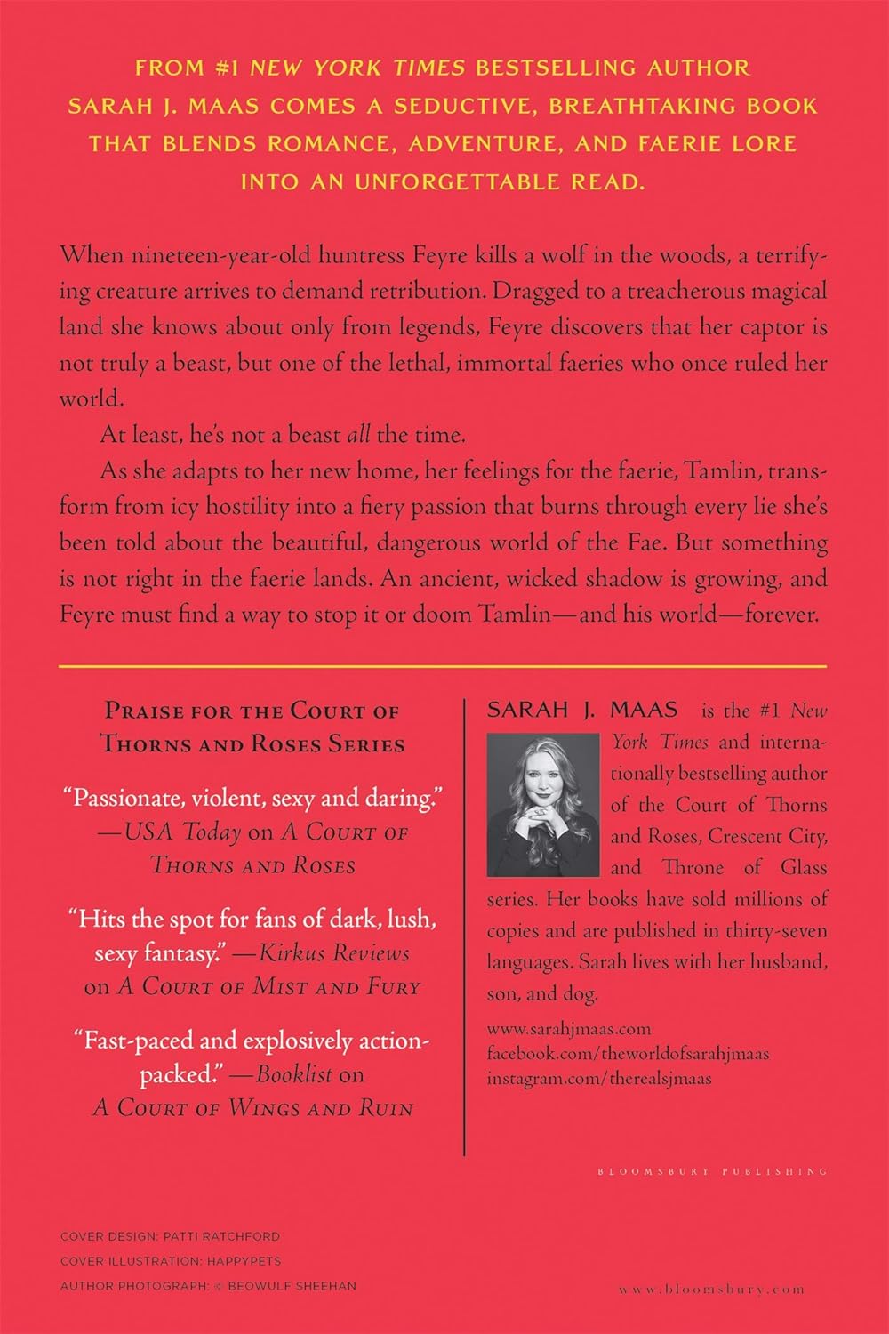 Book cover of 'A Court of Wanes and Ruin' with promotional text and author information.
