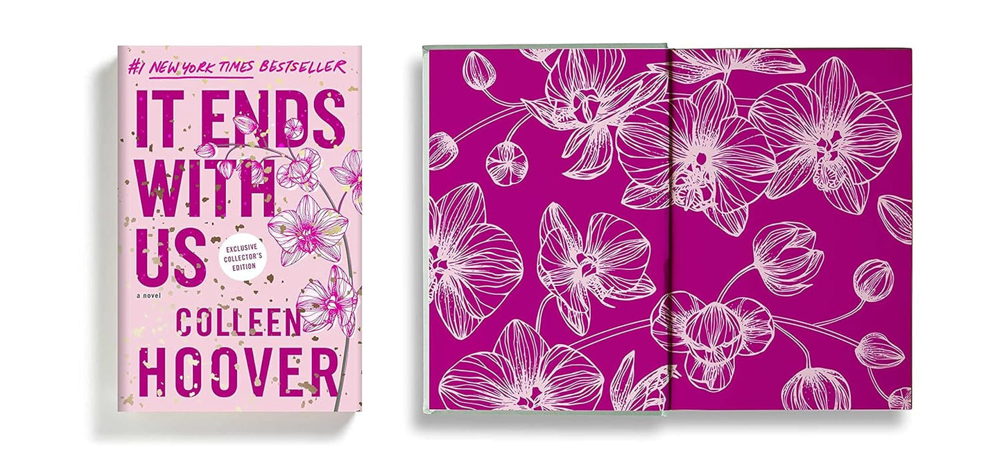 Book cover of 'It Ends with Us' by Colleen Hoover on a white background
