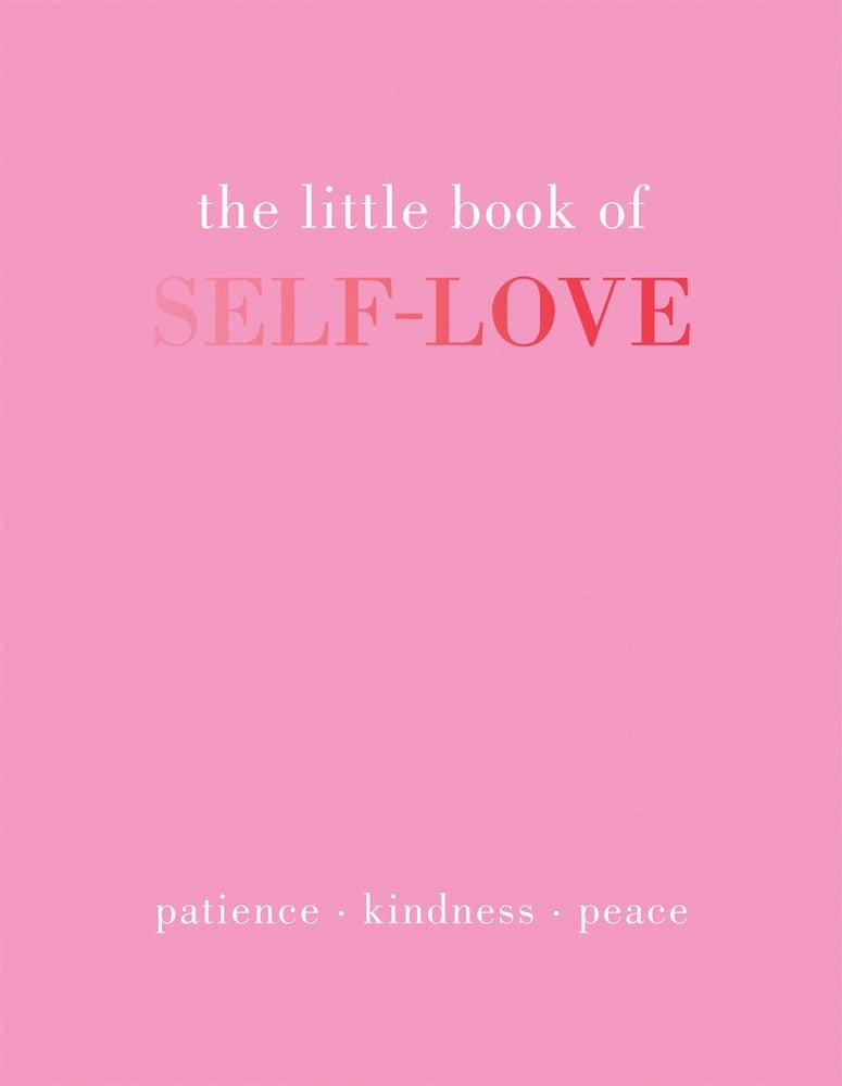 Pink book cover with 'the little book of SELF-LOVE' text on a pink background