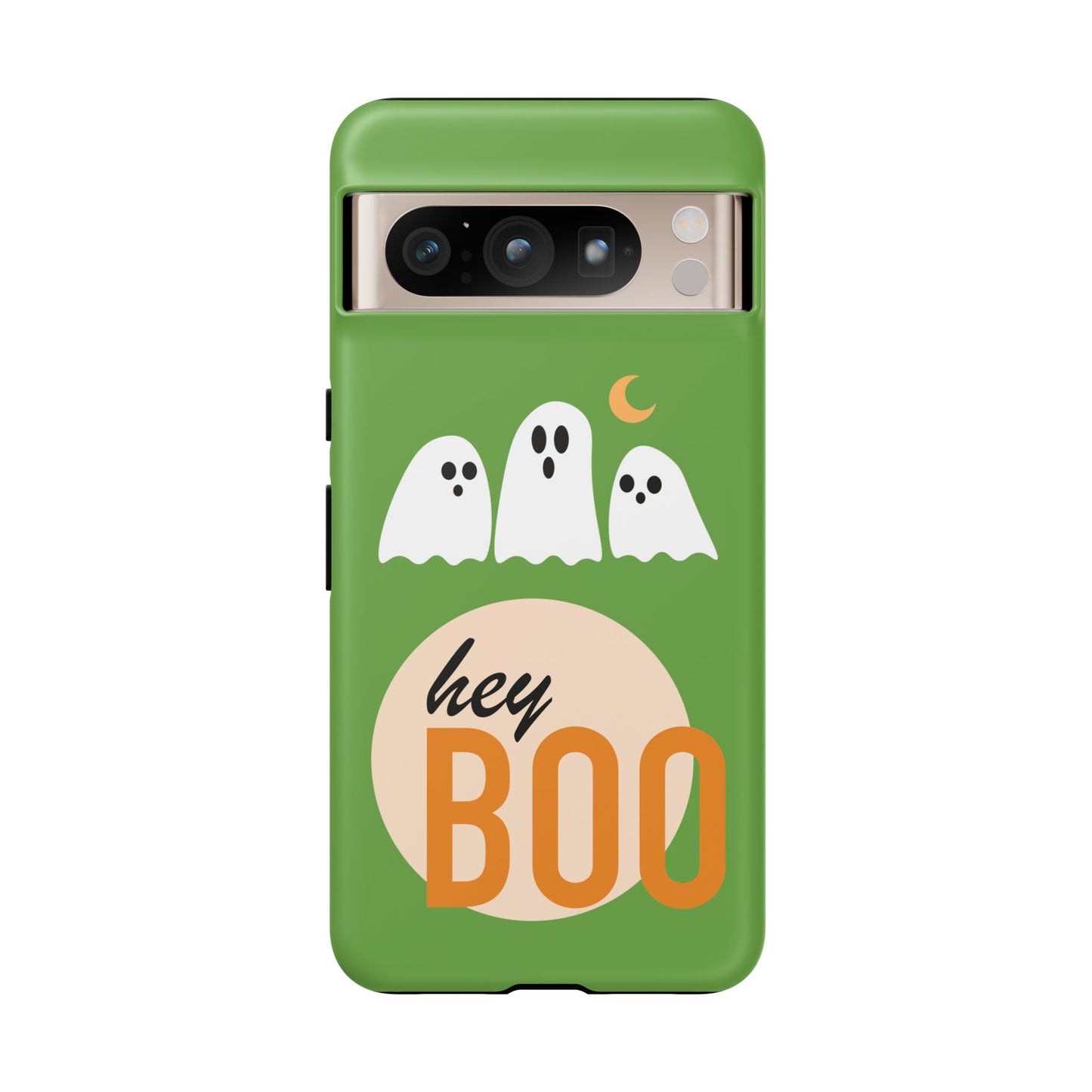 Halloween Phone Case, Spooky Ghosts Tough Phone Cover, Hey Boo Mobile Protector, Fun Gift for Halloween, Ghost Decor
