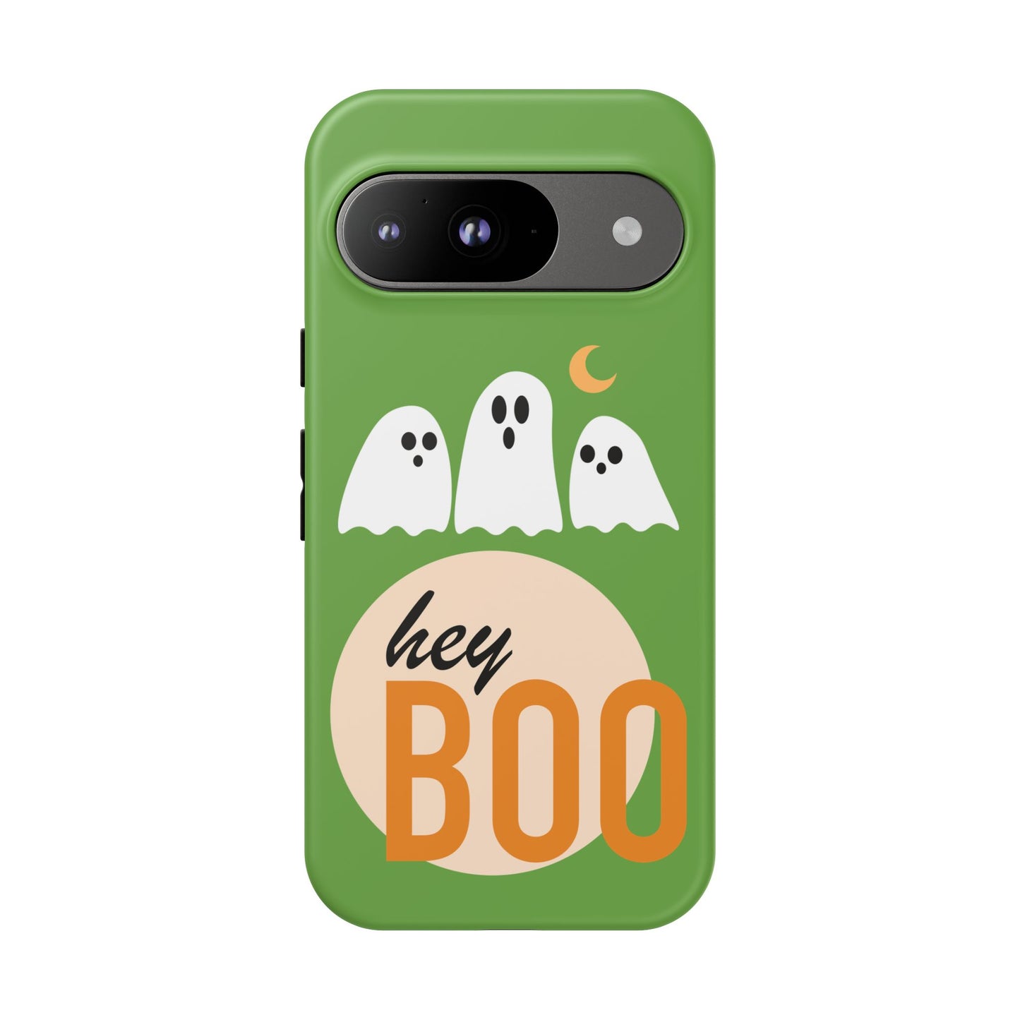 Halloween Phone Case, Spooky Ghosts Tough Phone Cover, Hey Boo Mobile Protector, Fun Gift for Halloween, Ghost Decor