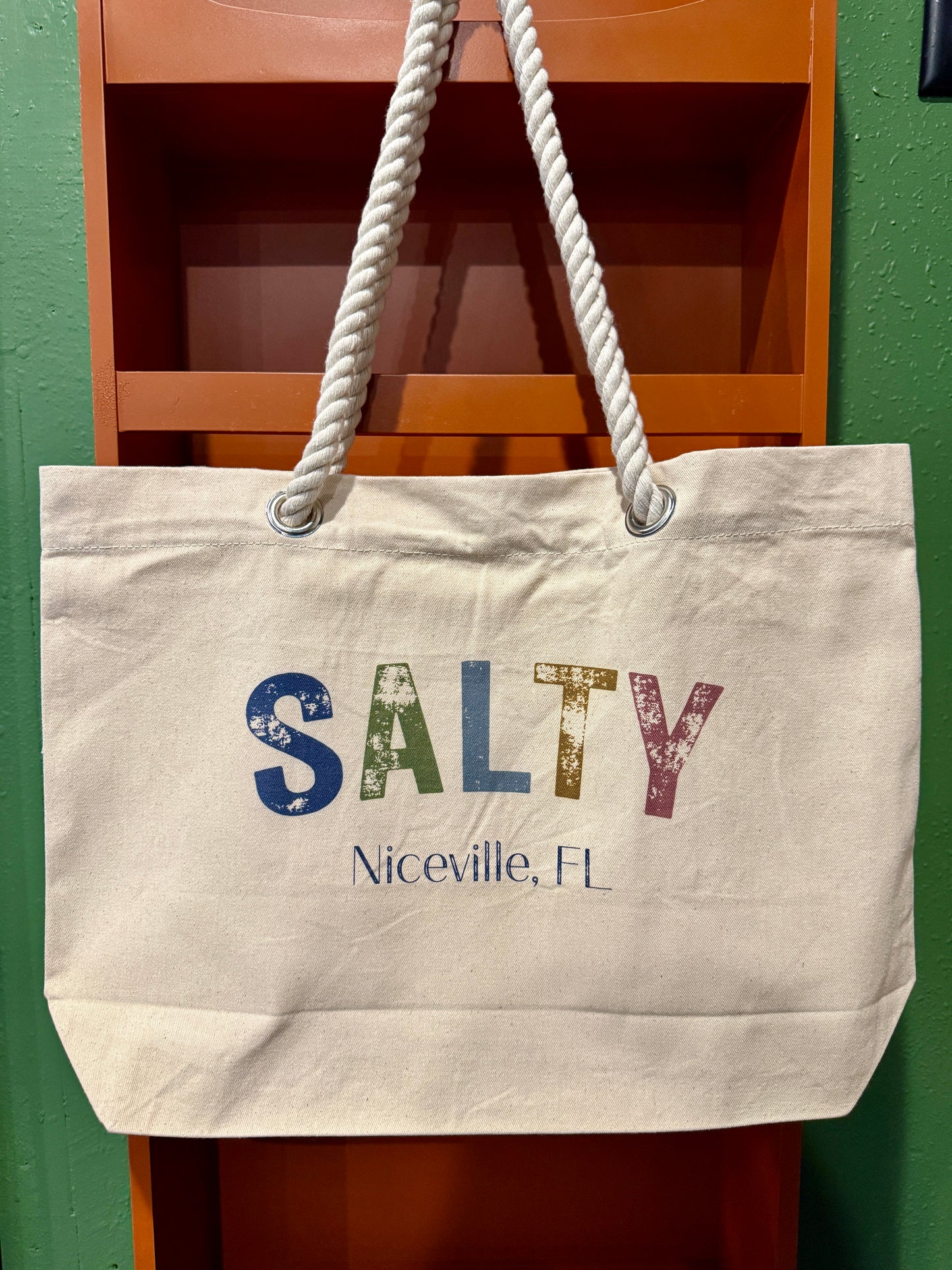 SALTY Beach Tote Bag