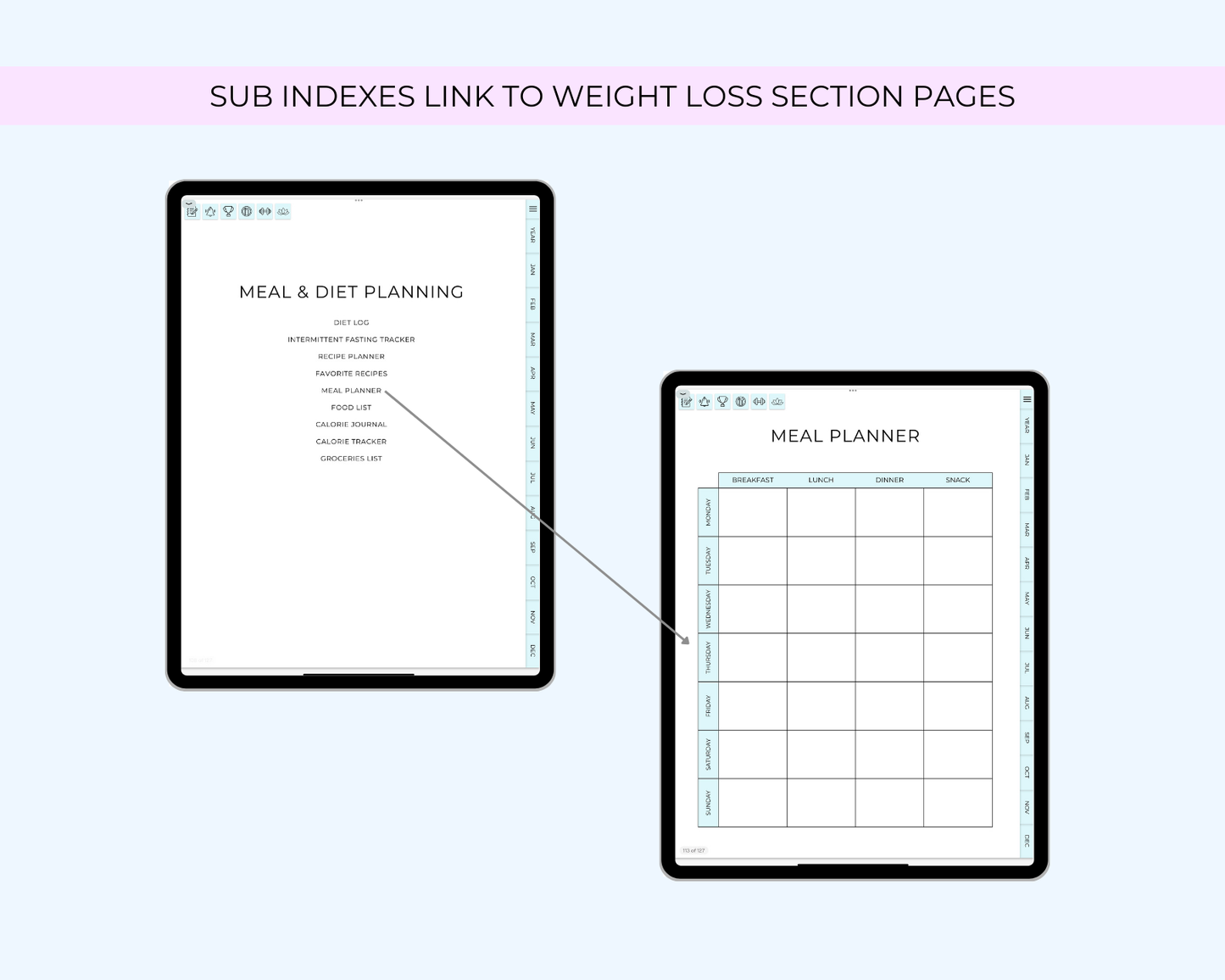 Weight Loss Digital Planner