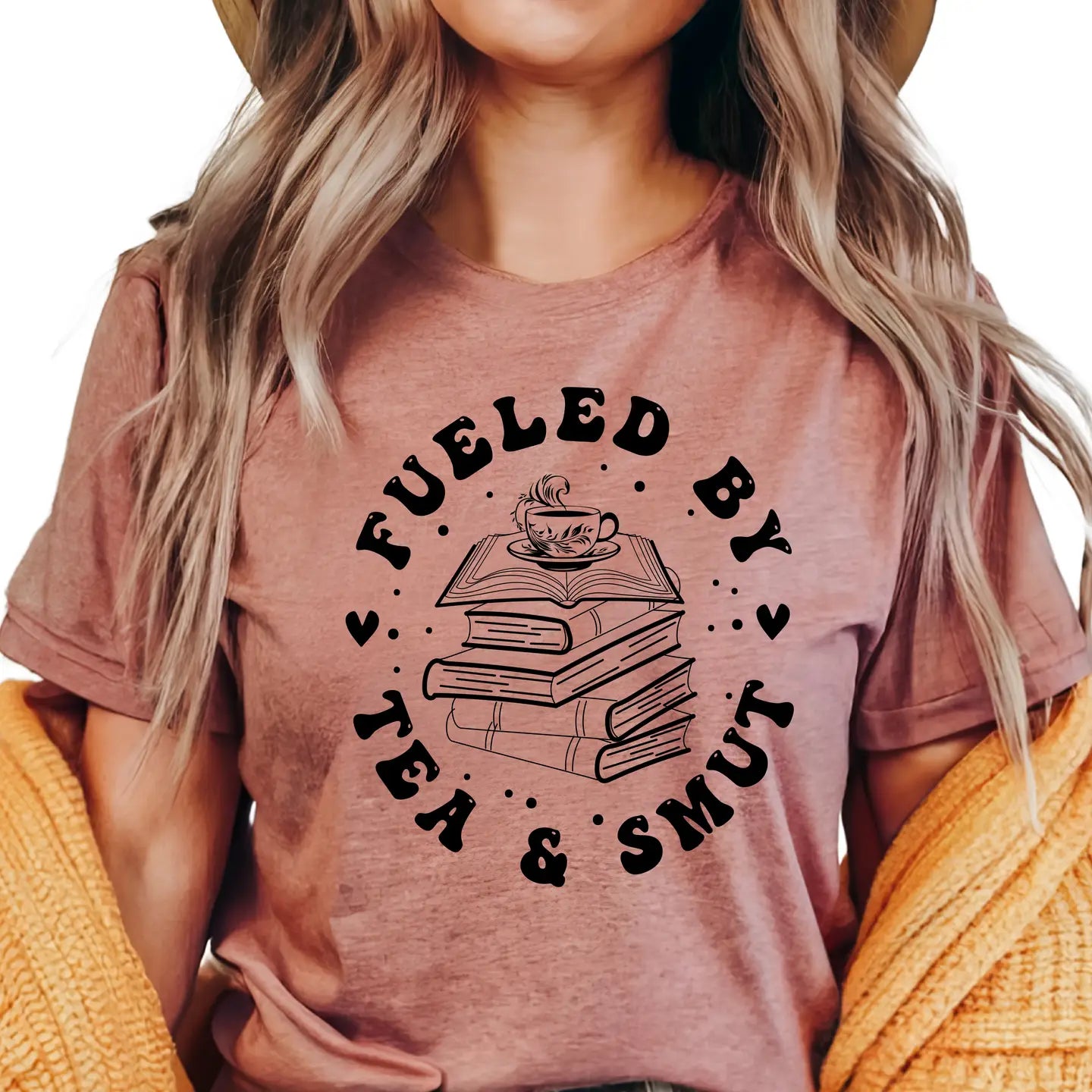 Book Reader Shirt, Fueled By TEA and Smut Top