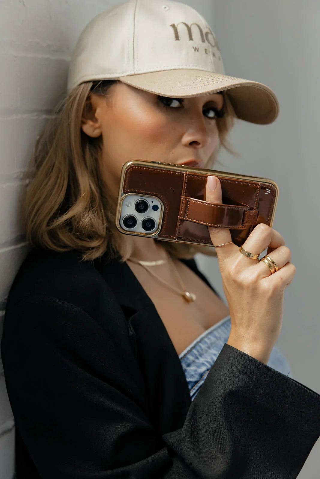 Cherry Lacquer Phone Case Wallet