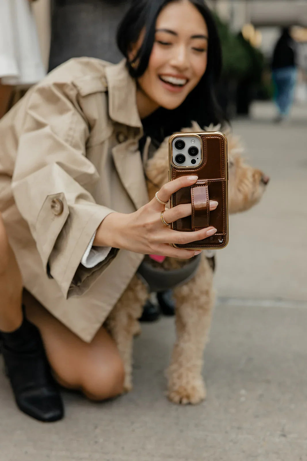 Cherry Lacquer Phone Case Wallet