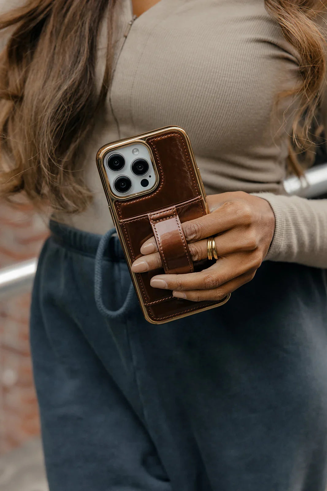 Cherry Lacquer Phone Case Wallet