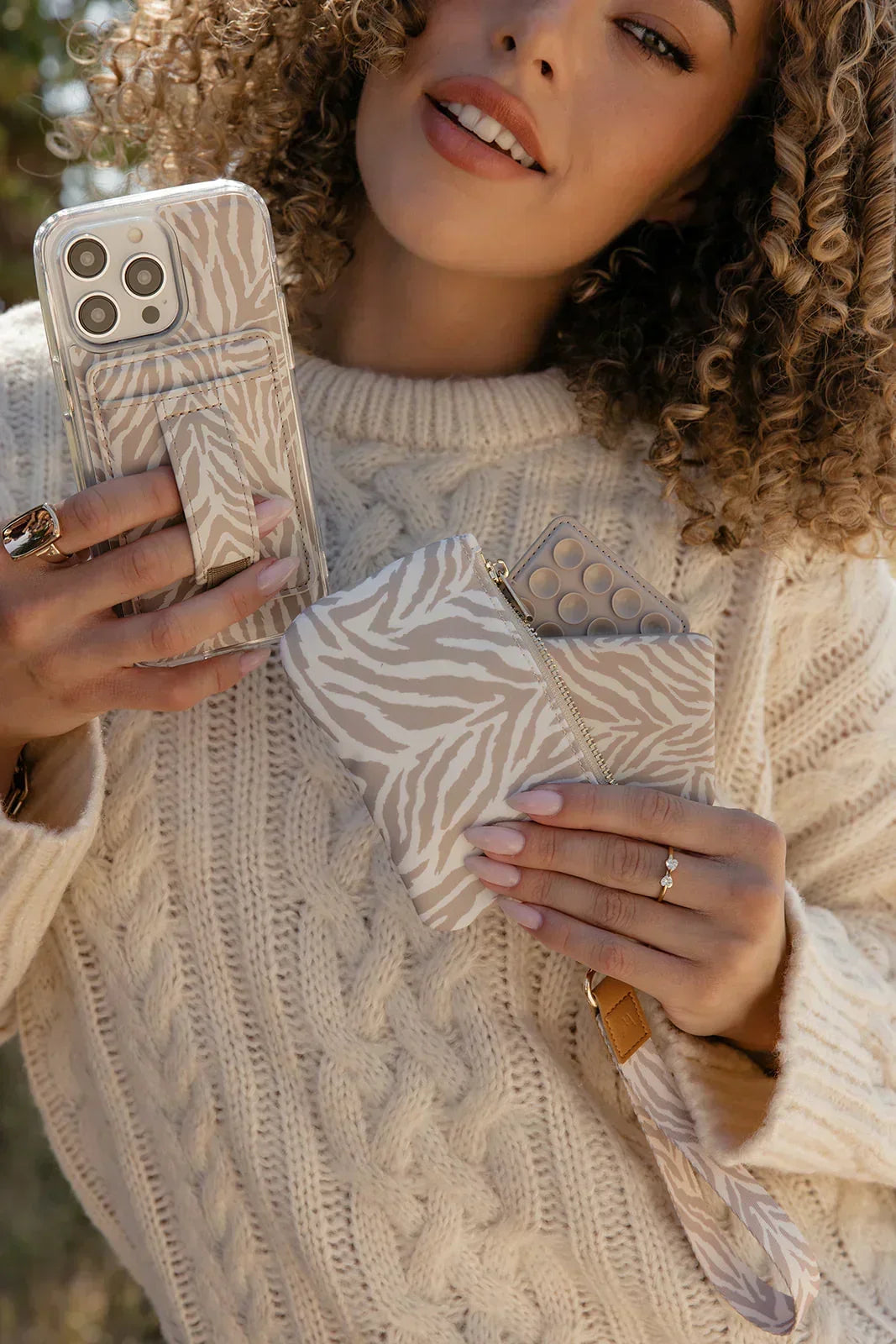 Safari Stripes Phone Case Wallet