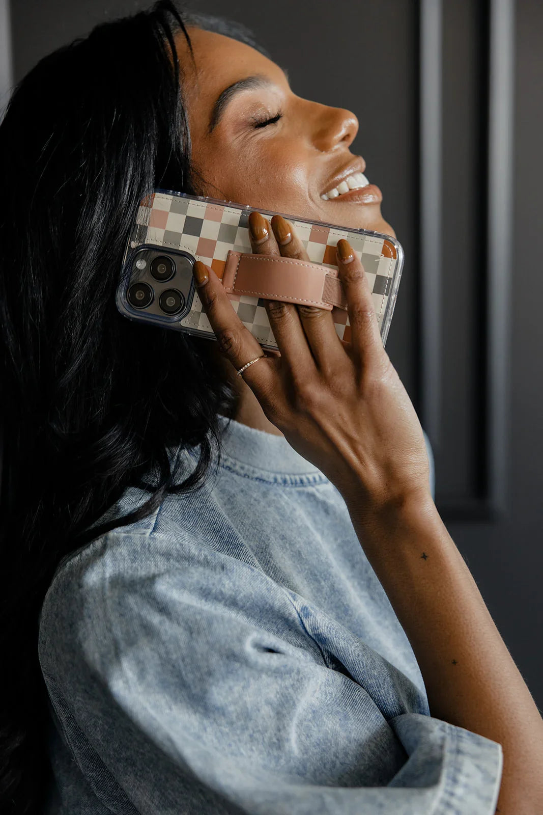 Coastal Check Walli-Lite Wallet Phone Case