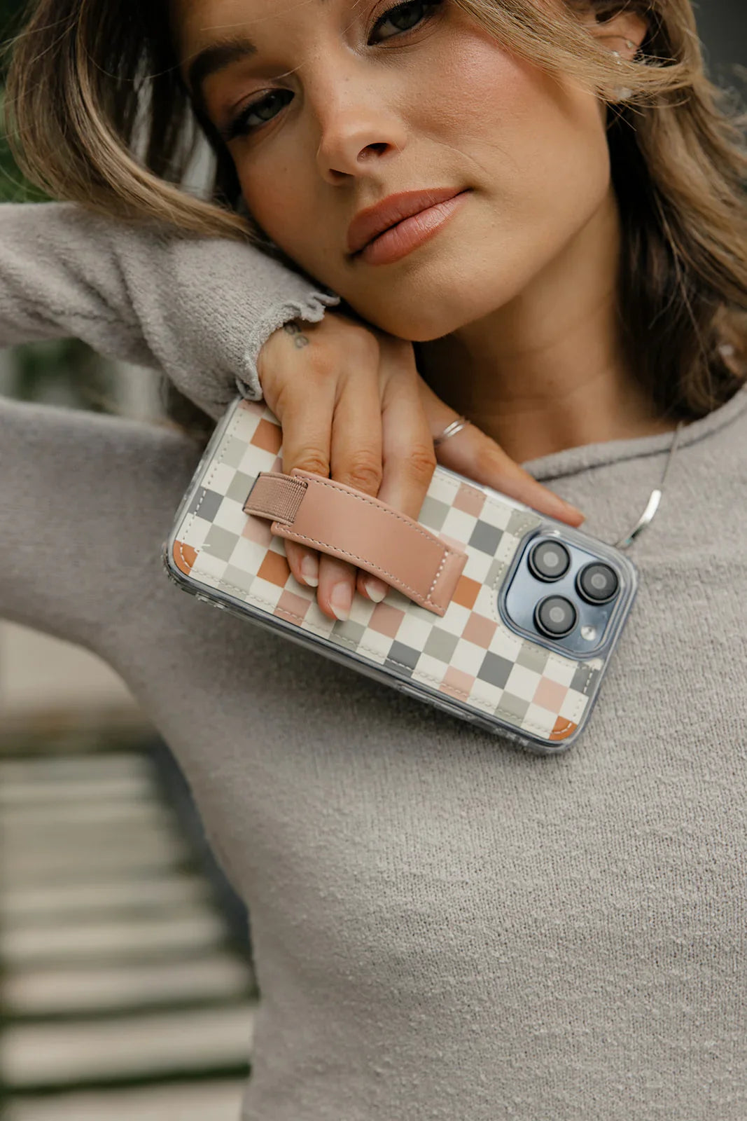 Coastal Check Walli-Lite Wallet Phone Case