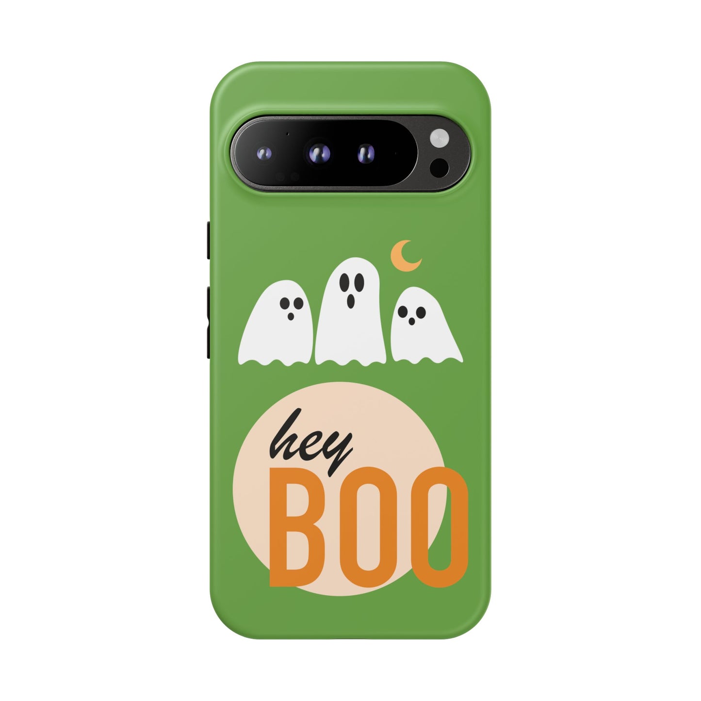 Halloween Phone Case, Spooky Ghosts Tough Phone Cover, Hey Boo Mobile Protector, Fun Gift for Halloween, Ghost Decor
