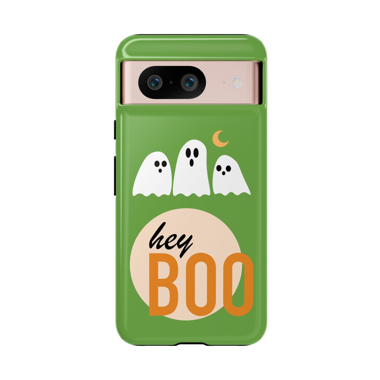 Halloween Phone Case, Spooky Ghosts Tough Phone Cover, Hey Boo Mobile Protector, Fun Gift for Halloween, Ghost Decor