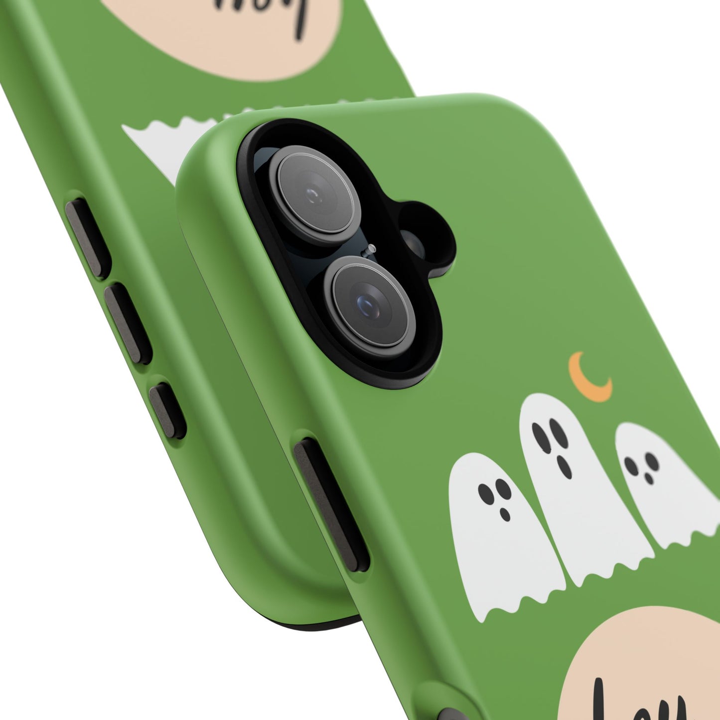 Halloween Phone Case, Spooky Ghosts Tough Phone Cover, Hey Boo Mobile Protector, Fun Gift for Halloween, Ghost Decor