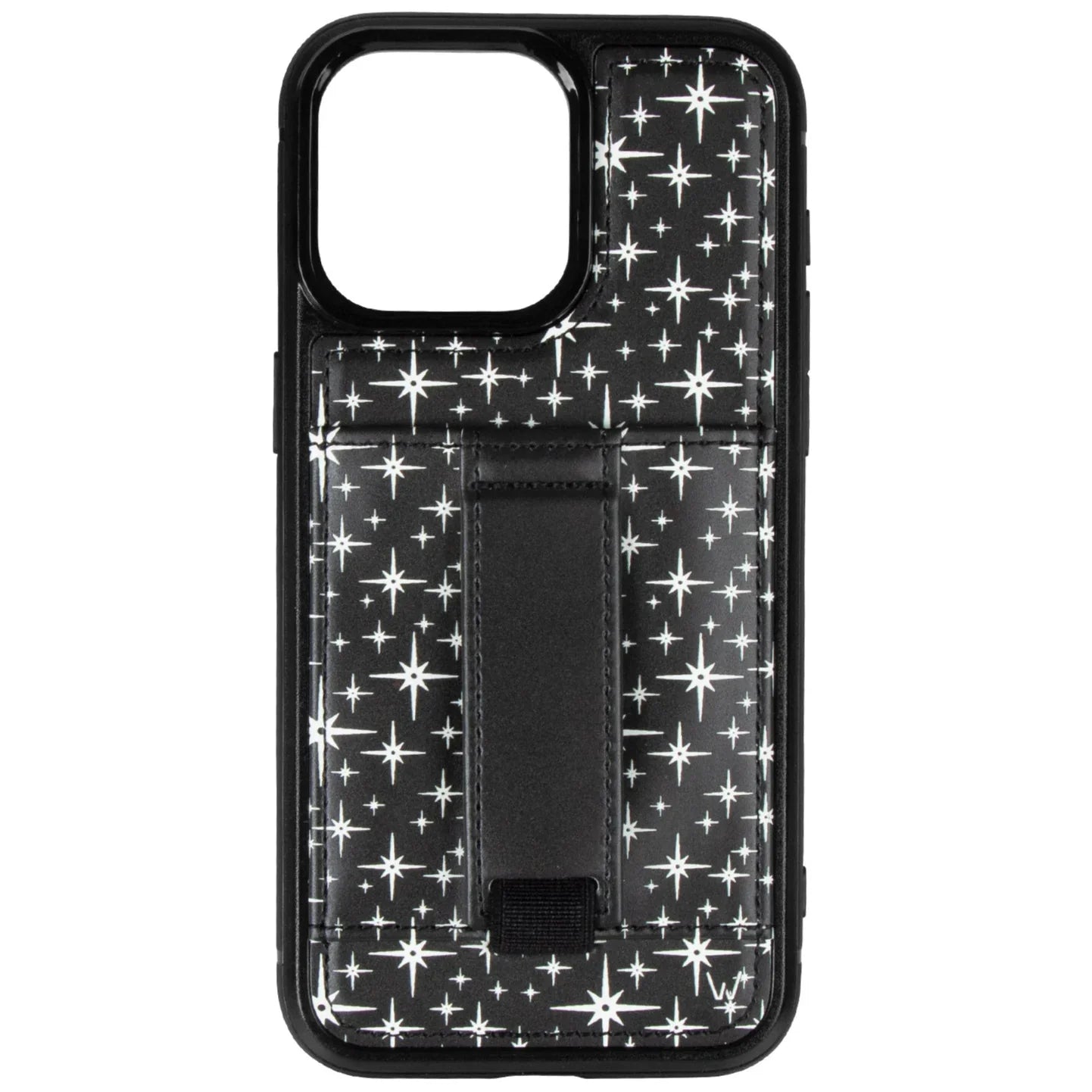 Midnight Sky Black Phone Case with Wallet