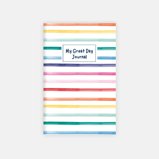Kids Great Day Journal- Rainbow Stripes