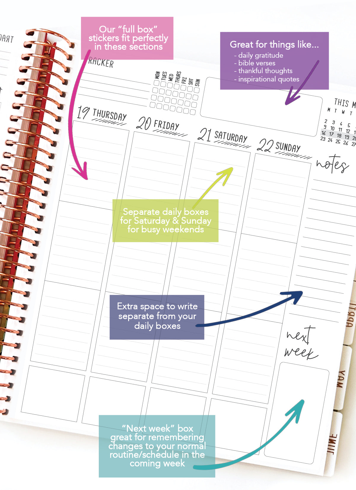 2026 Planner - Vertical Layout, Spiral Bound - "Sorrento" (#301)