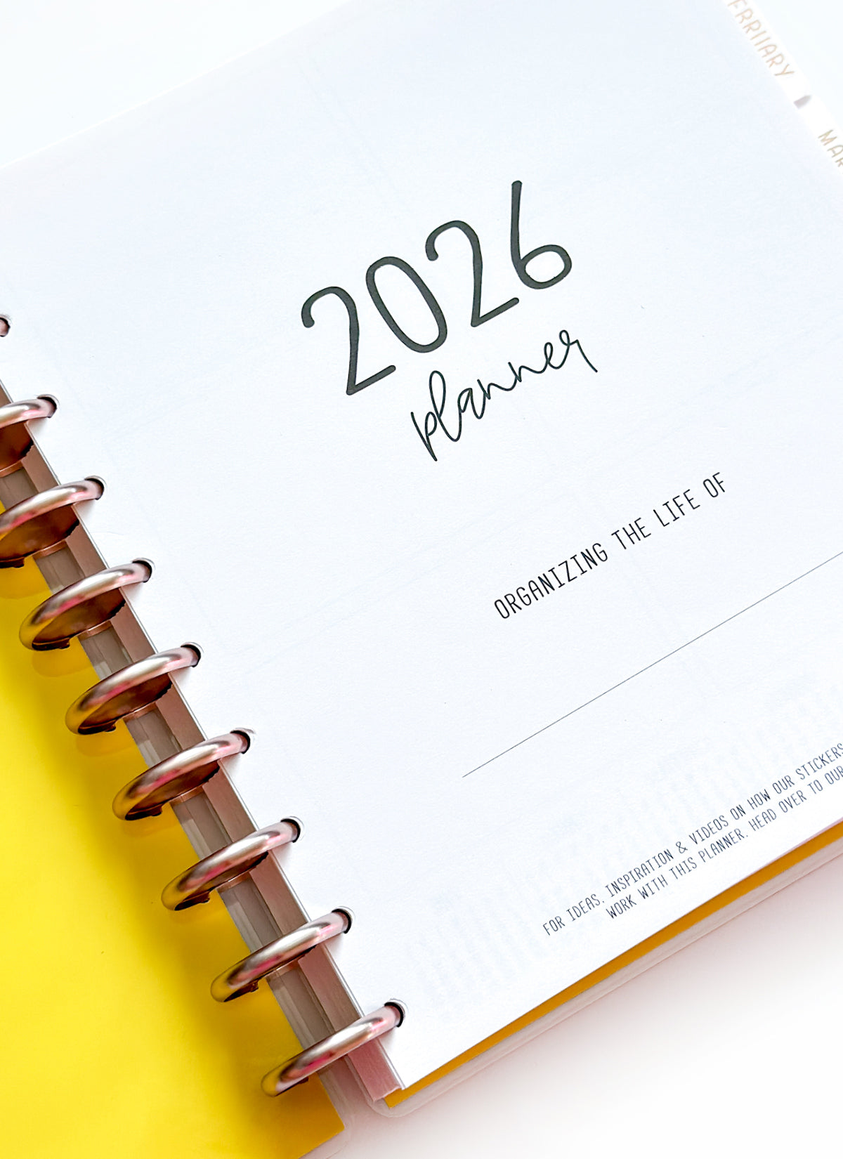 2026 Planner - Vertical Layout, Disc Bound - "Sorrento" (#901)