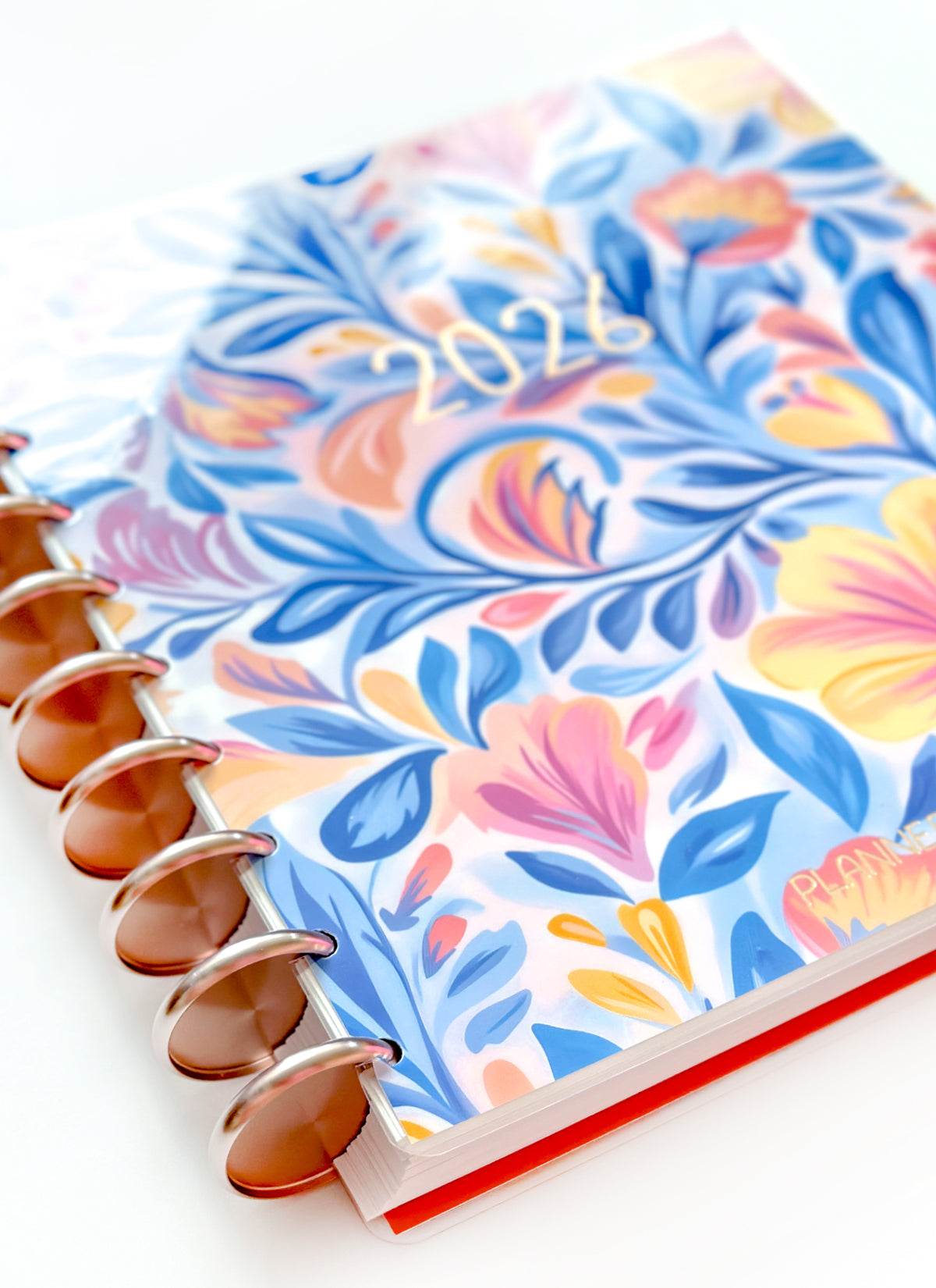 2026 Planner - Horizontal Layout, Disc Bound - "Whimsical" (#702)