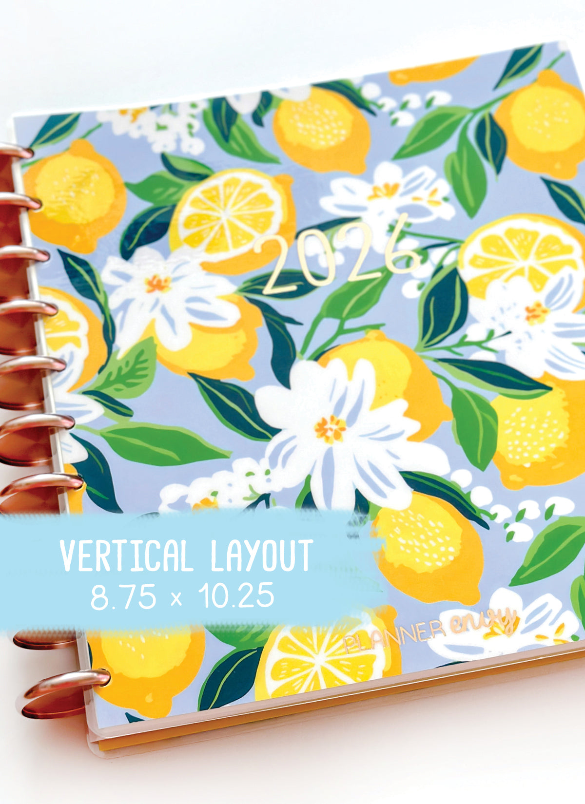 2026 Planner - Vertical Layout, Disc Bound - "Sorrento" (#901)