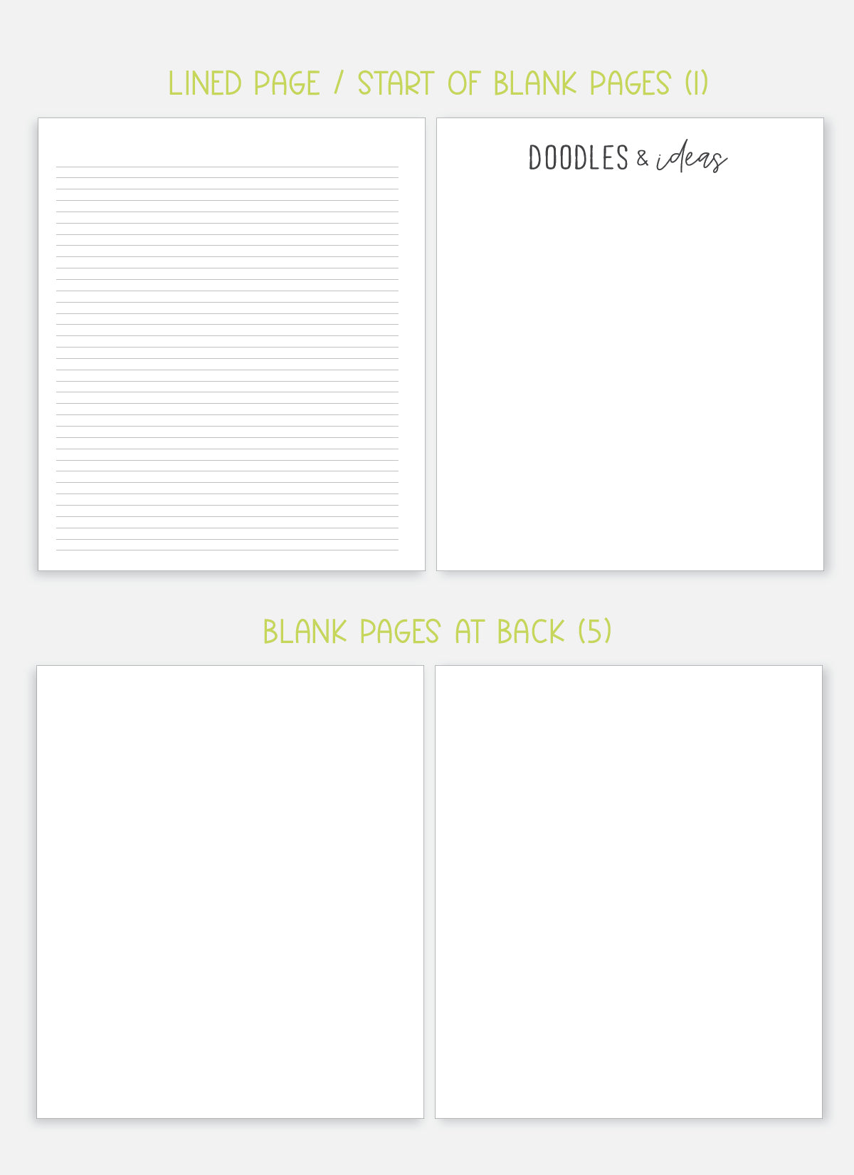 2026 Planner - Horizontal Layout, Disc Bound - "Whimsical" (#702)