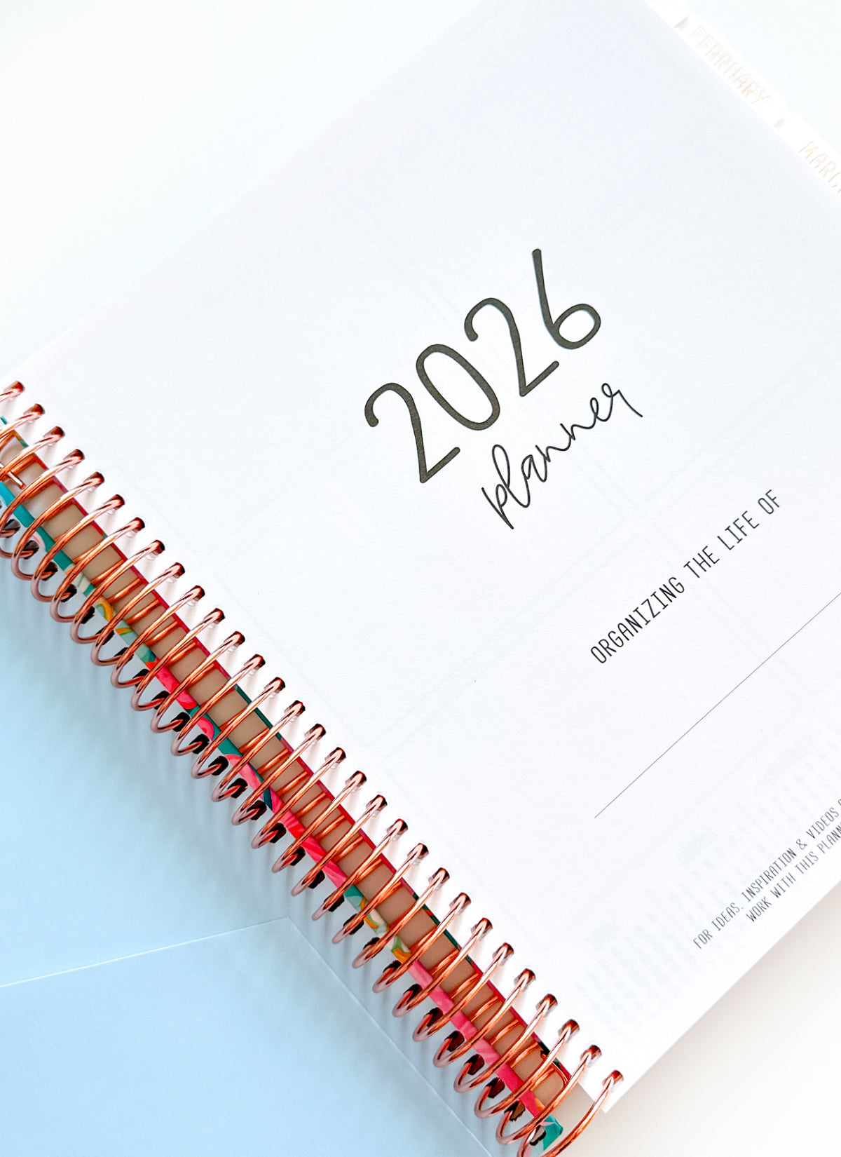 2026 Planner - Signature Layout, Spiral Bound - "Paradise" (#204)