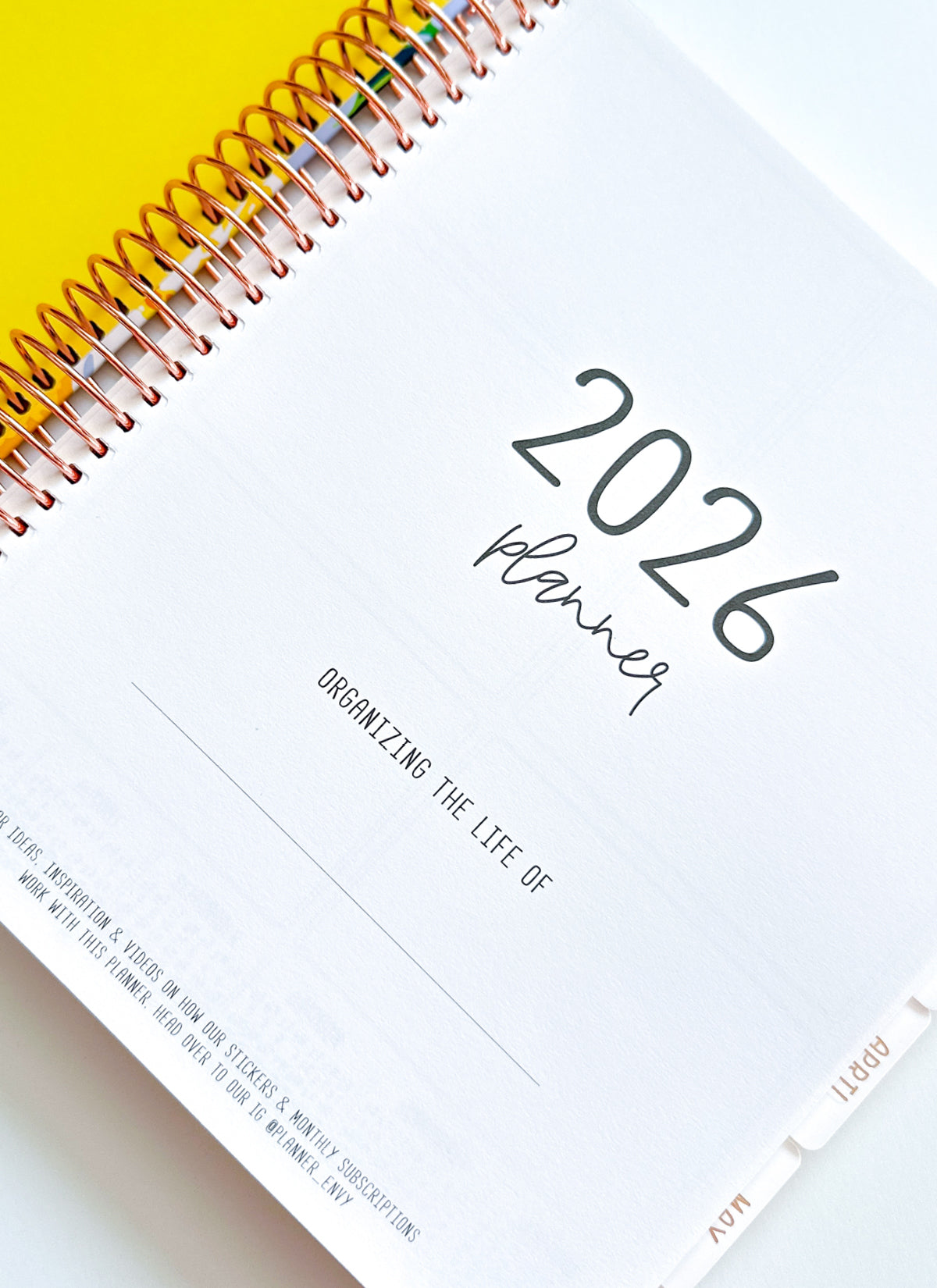 2026 Planner - Vertical Layout, Spiral Bound - "Sorrento" (#301)