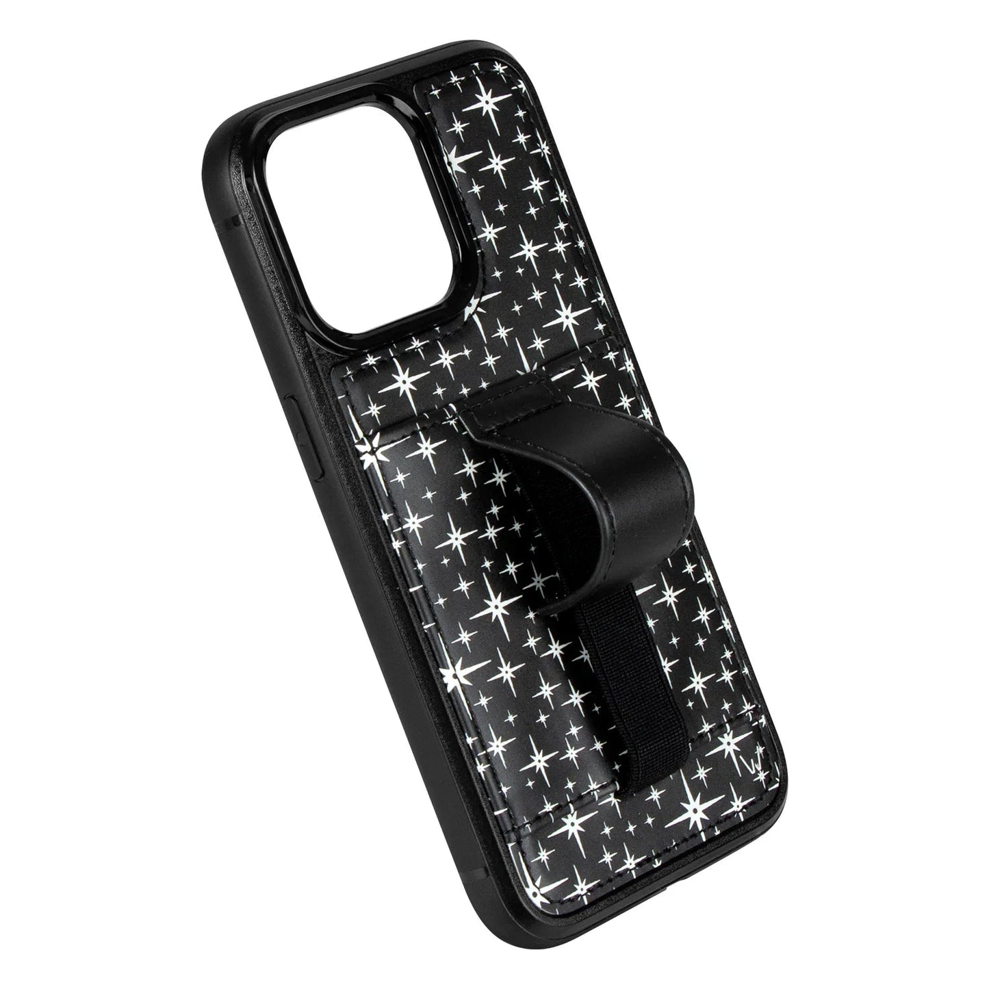 Midnight Sky Black Phone Case with Wallet