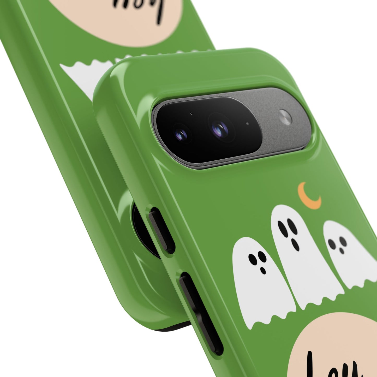 Halloween Phone Case, Spooky Ghosts Tough Phone Cover, Hey Boo Mobile Protector, Fun Gift for Halloween, Ghost Decor