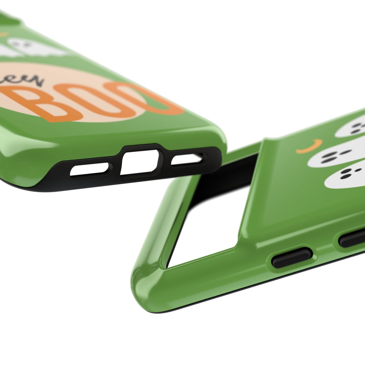 Halloween Phone Case, Spooky Ghosts Tough Phone Cover, Hey Boo Mobile Protector, Fun Gift for Halloween, Ghost Decor
