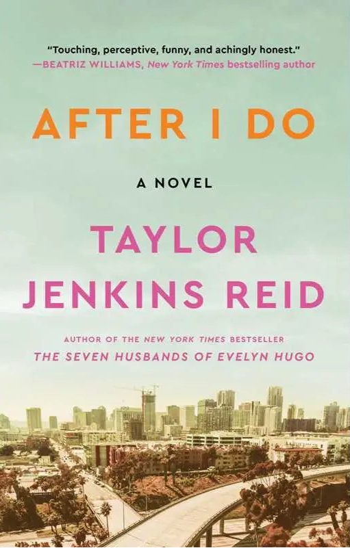 Book cover of 'After I Do' by Taylor Jenkins Reid with a cityscape in the background.