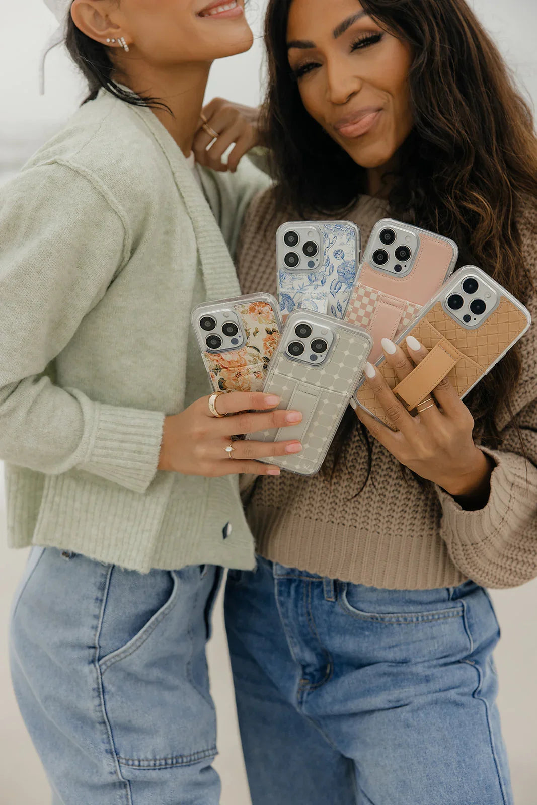 Blush Check, Checkered Wallet Phone Case