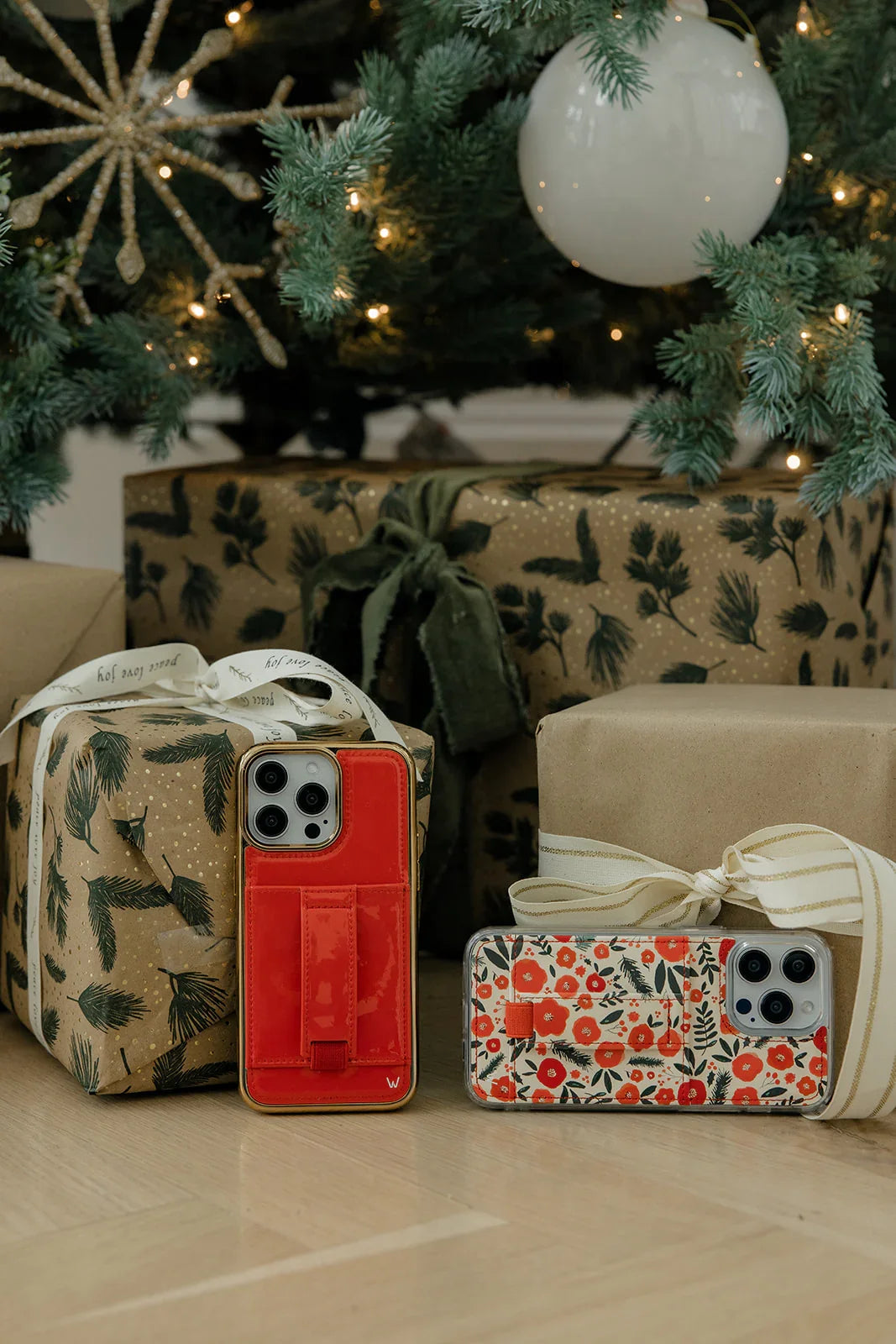 Red Radiance in Gold Patent Leather Phone Case with Wallet