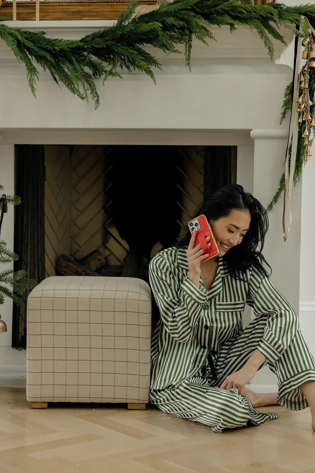 Red Radiance in Gold Patent Leather Phone Case with Wallet