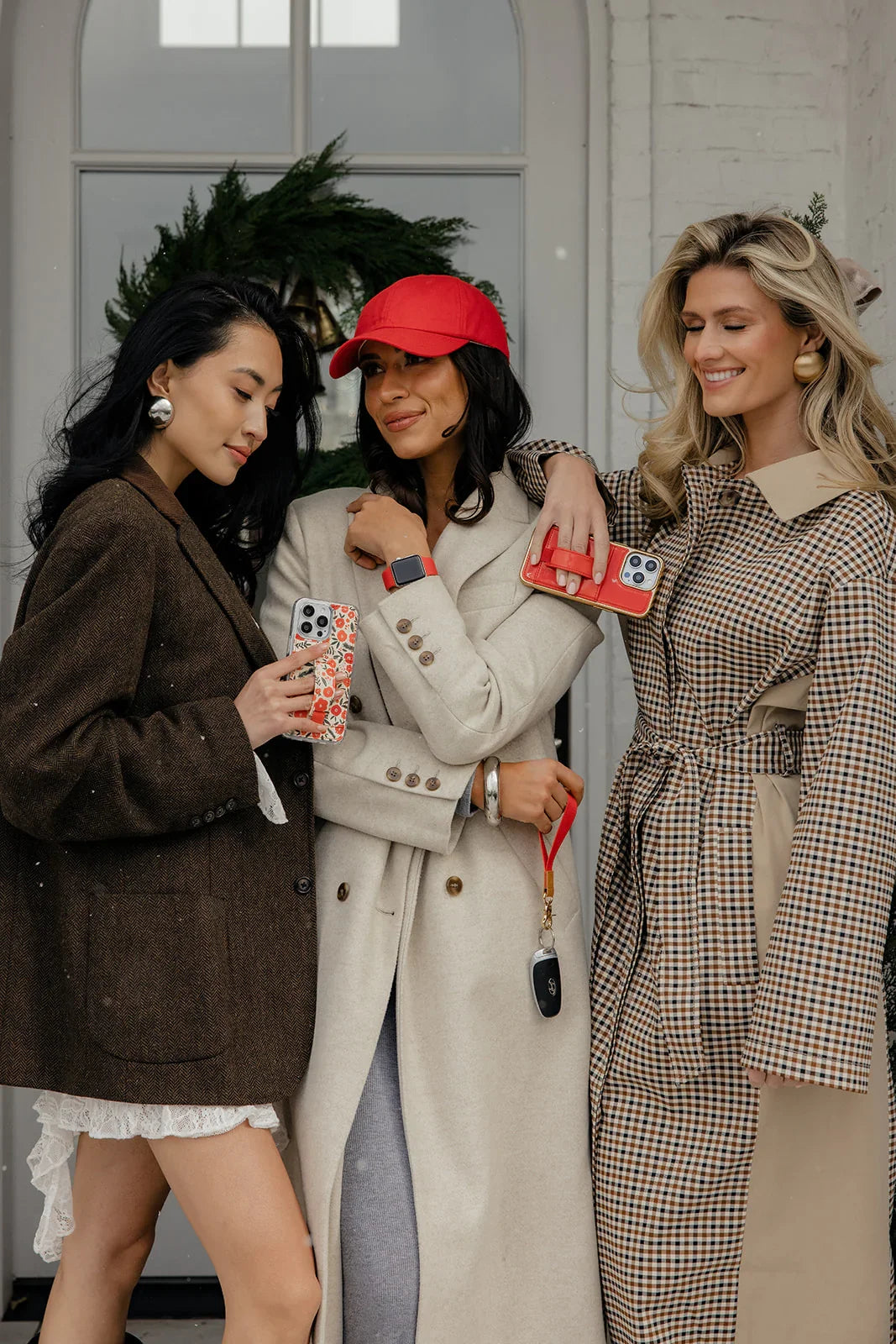 Red Radiance in Gold Patent Leather Phone Case with Wallet