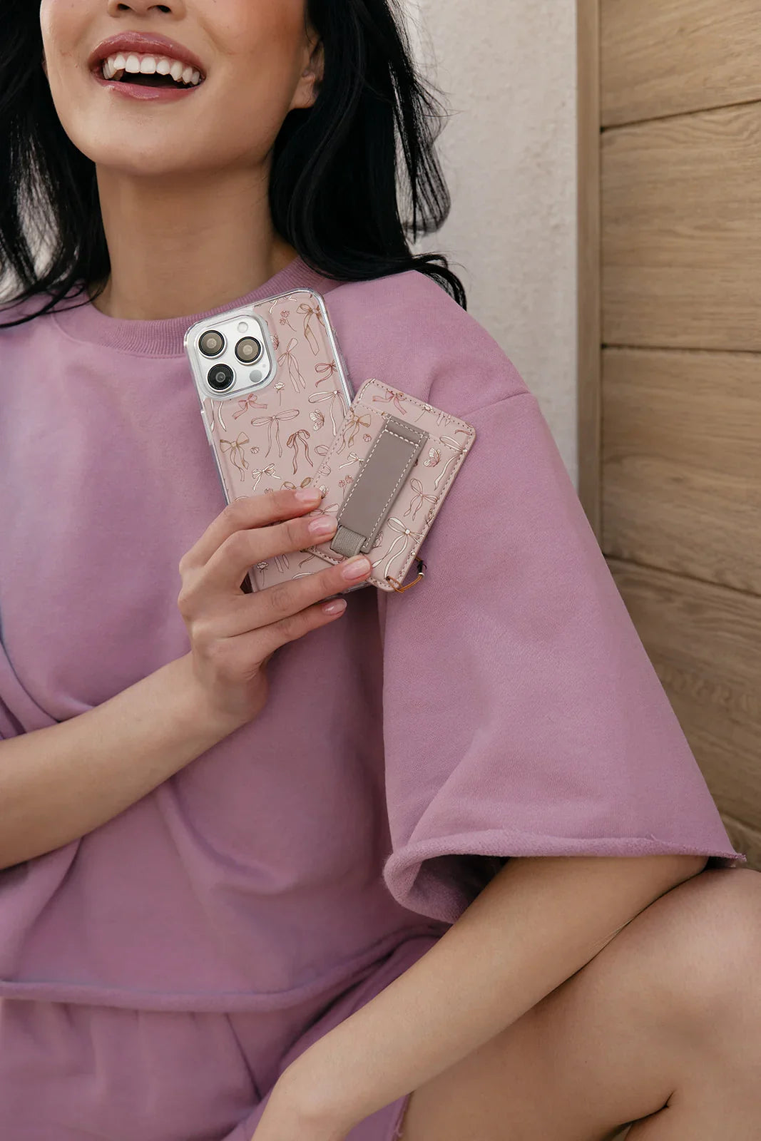 Blush and Bows Magnetic Phone Case and Wallet