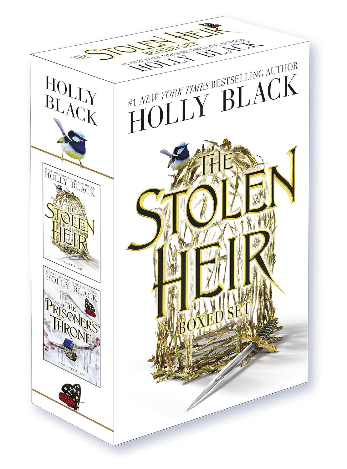 Box set of 'The Stolen Heir' series by Holly Black on a white background