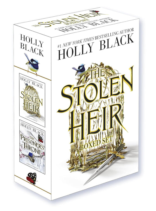 Box set of 'The Stolen Heir' series by Holly Black on a white background