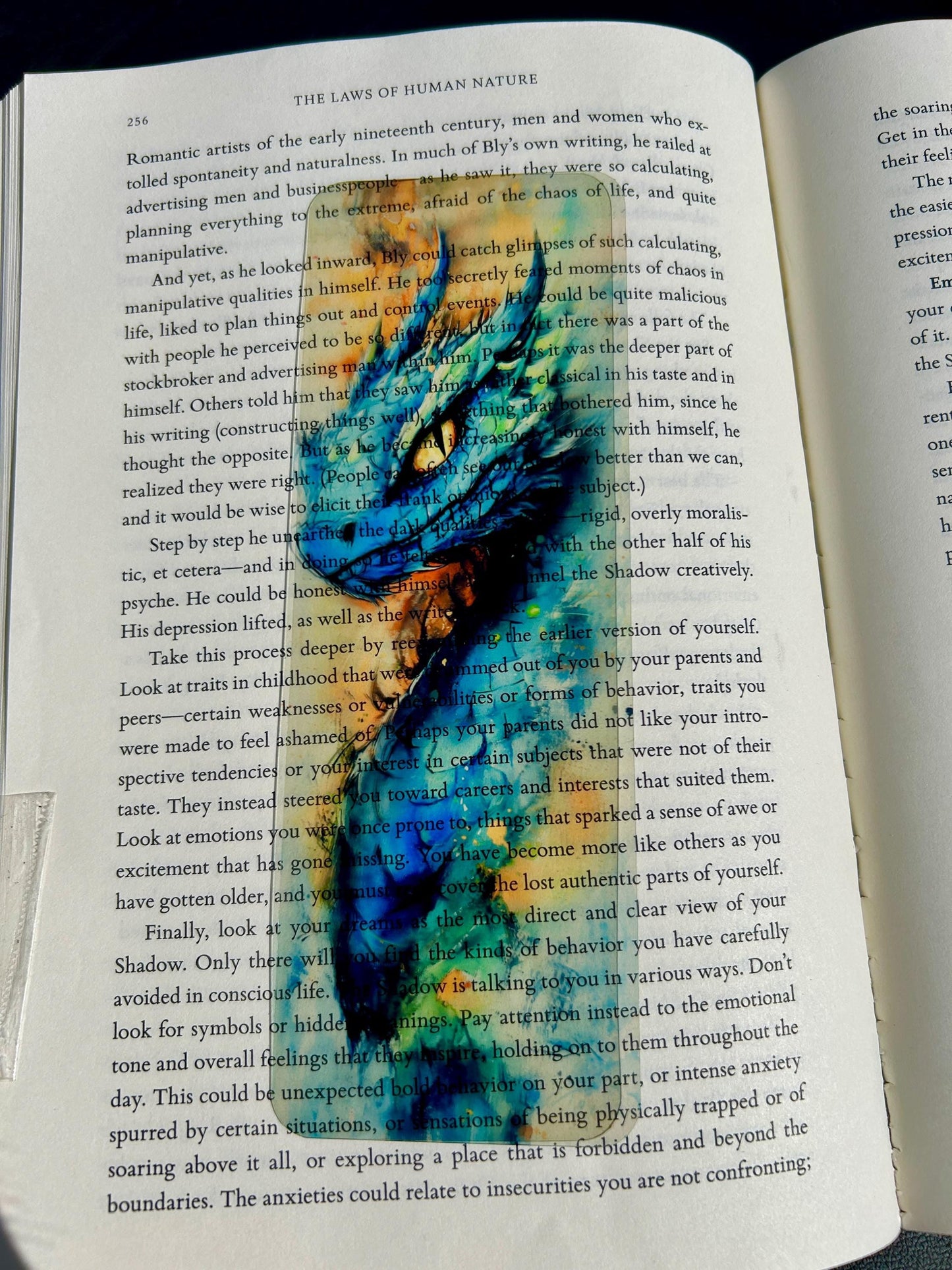 Basilisk Bookmark – Watercolor Dragon, Mythical Bookmark Design, Fantasy Creature Bookmark for Book Lovers
