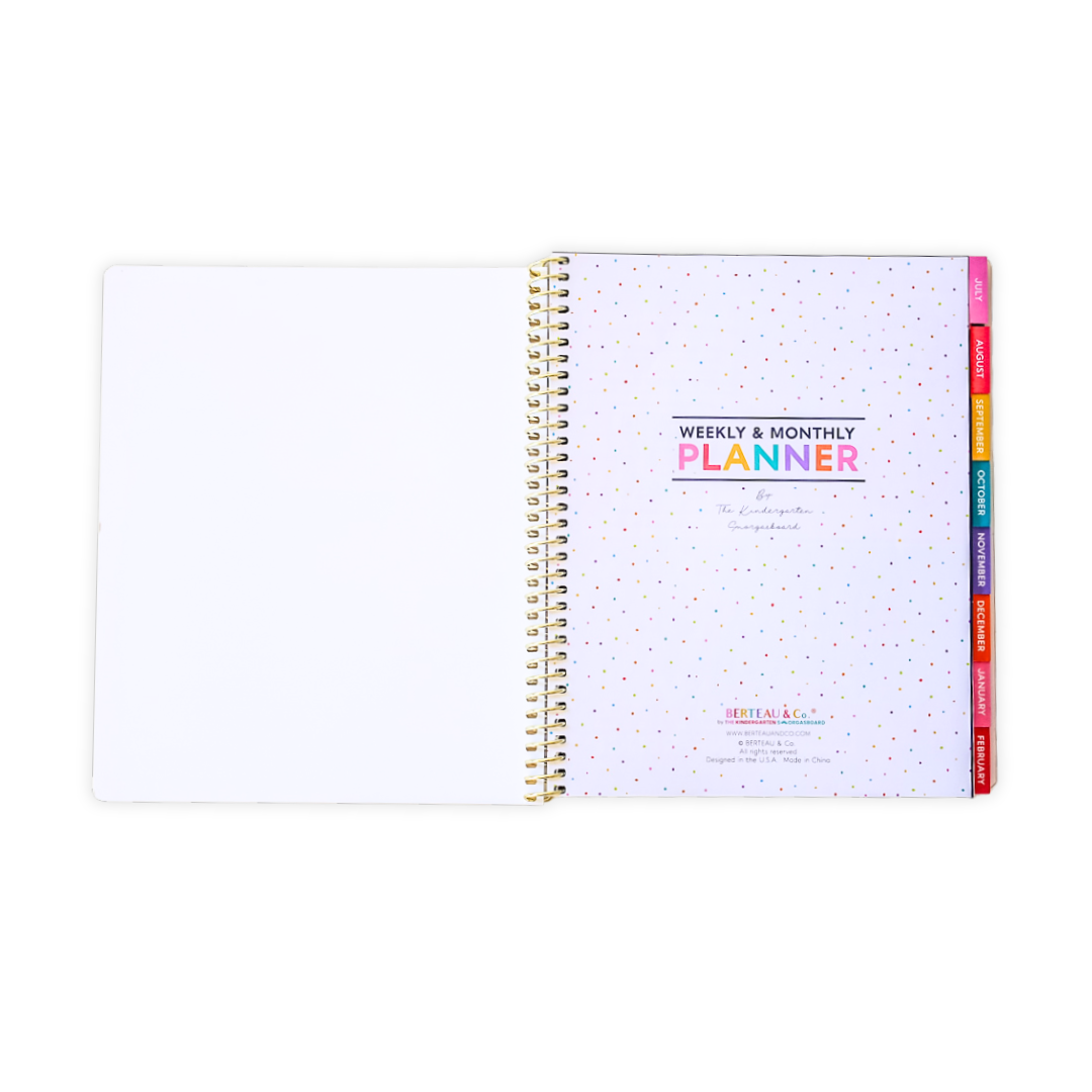 School Daze - WEEKLY Everyone™ Planner by BERTEAU & Co.