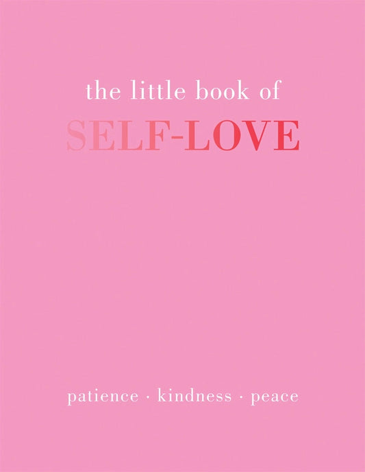 Pink book cover with 'the little book of SELF-LOVE' text on a pink background