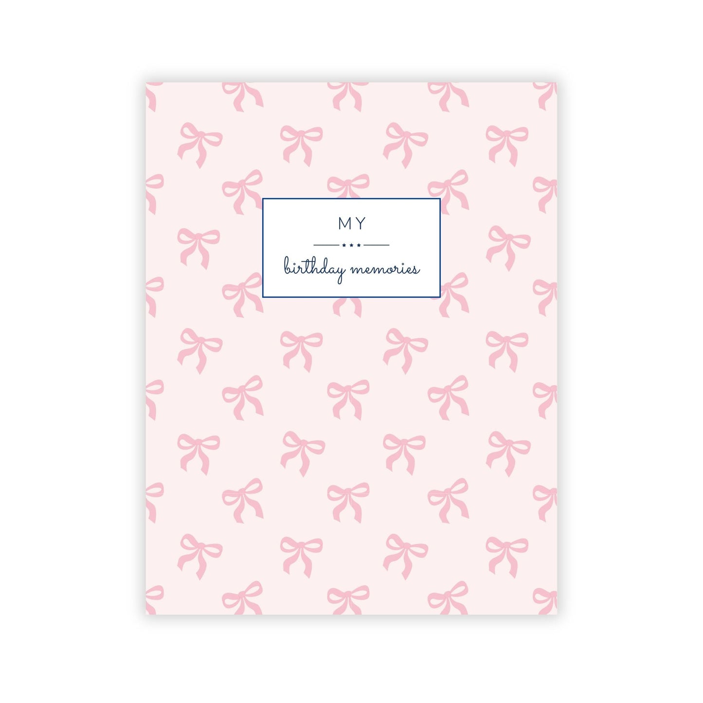 Birthday Memory Book-Girly Bows