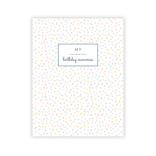 Birthday Memory Book- Sprinkles