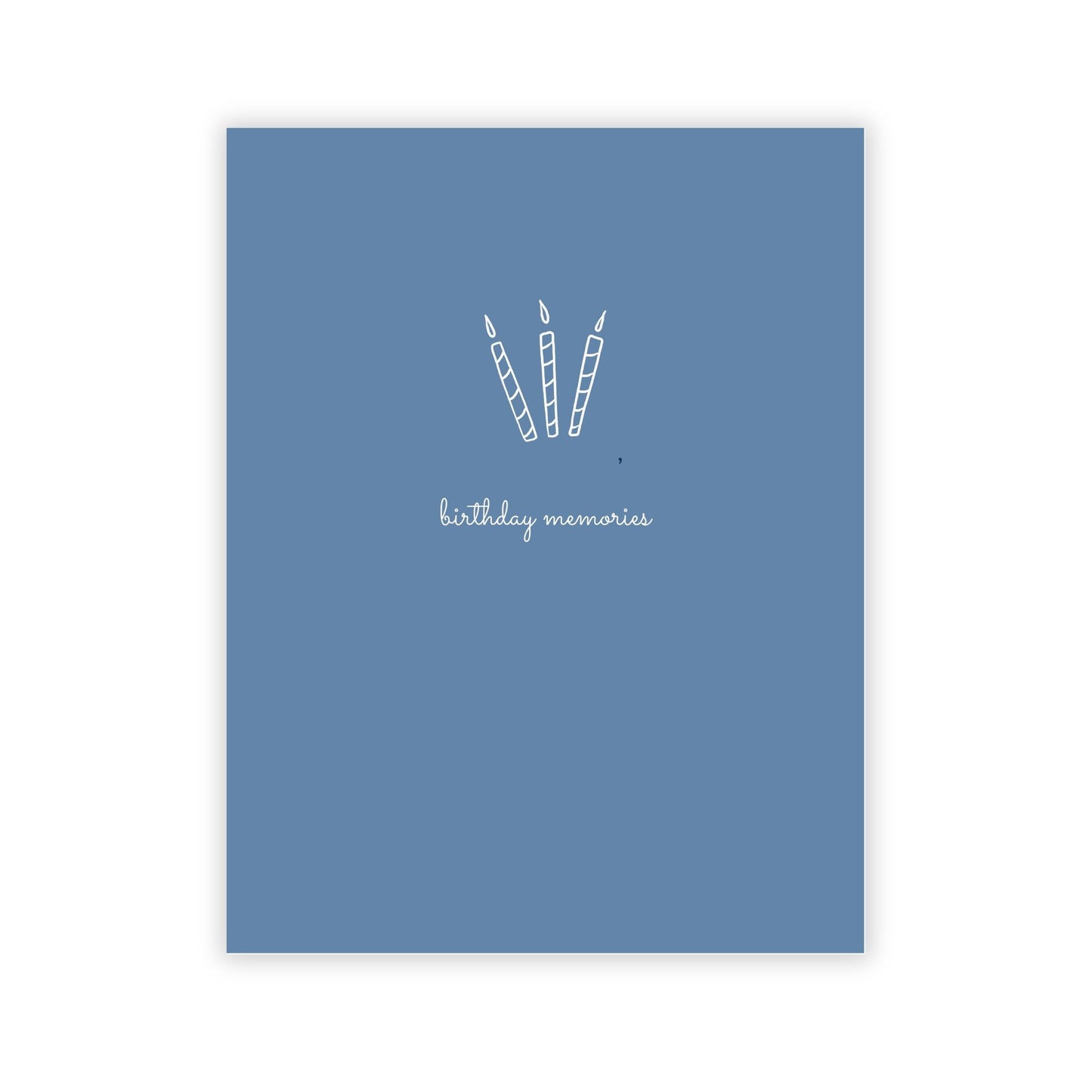 Birthday Memory Book- Blue Candles