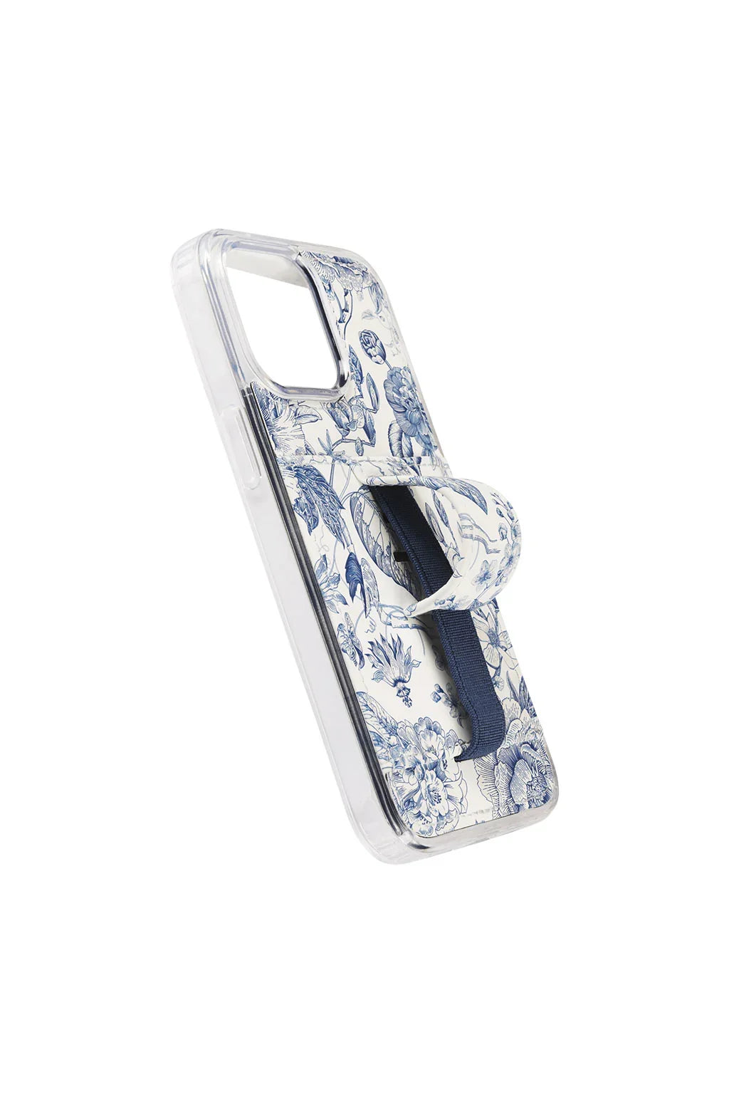 Blue Willow Purse Case, Floral Wallet Phone Case